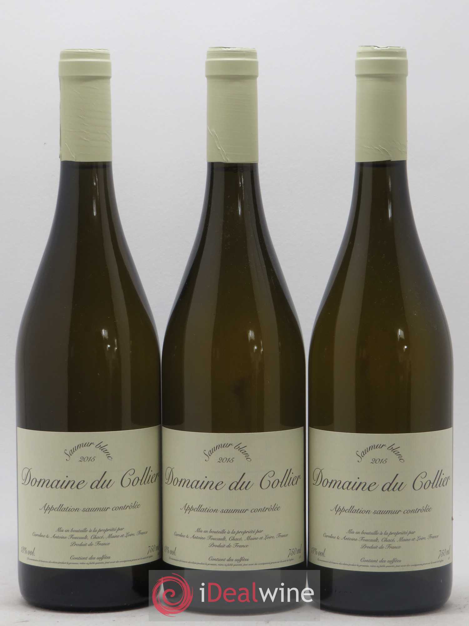 Saumur Domaine du Collier 2015 - Lot de 3 bouteilles - 0