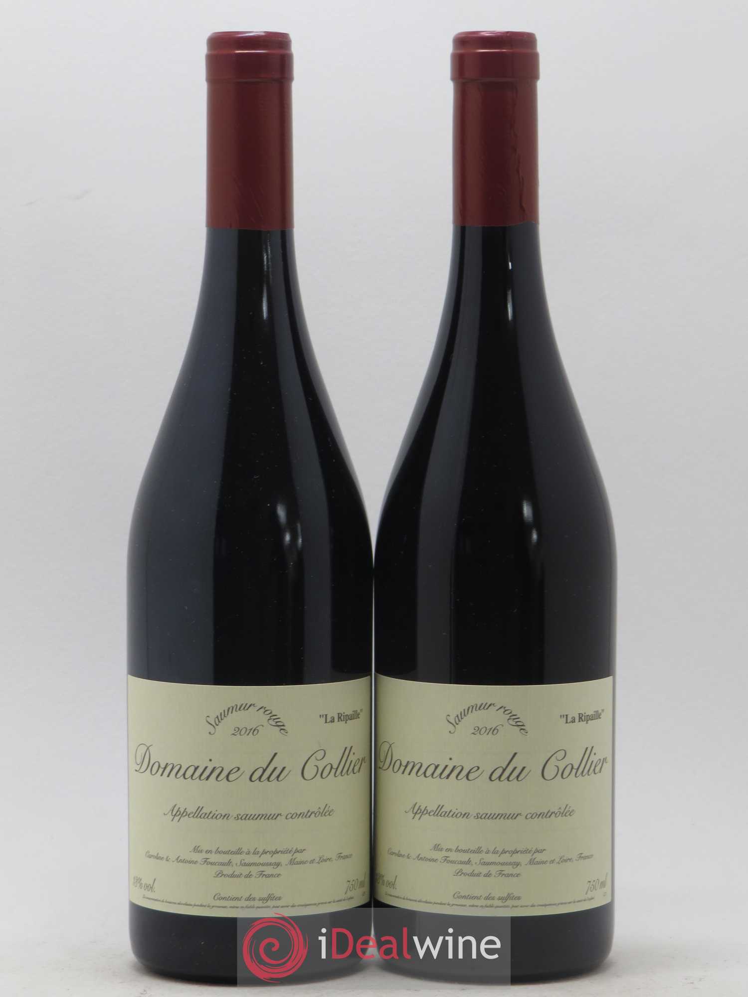 Saumur La Ripaille Domaine du Collier 2016 - Lot de 2 bouteilles - 0