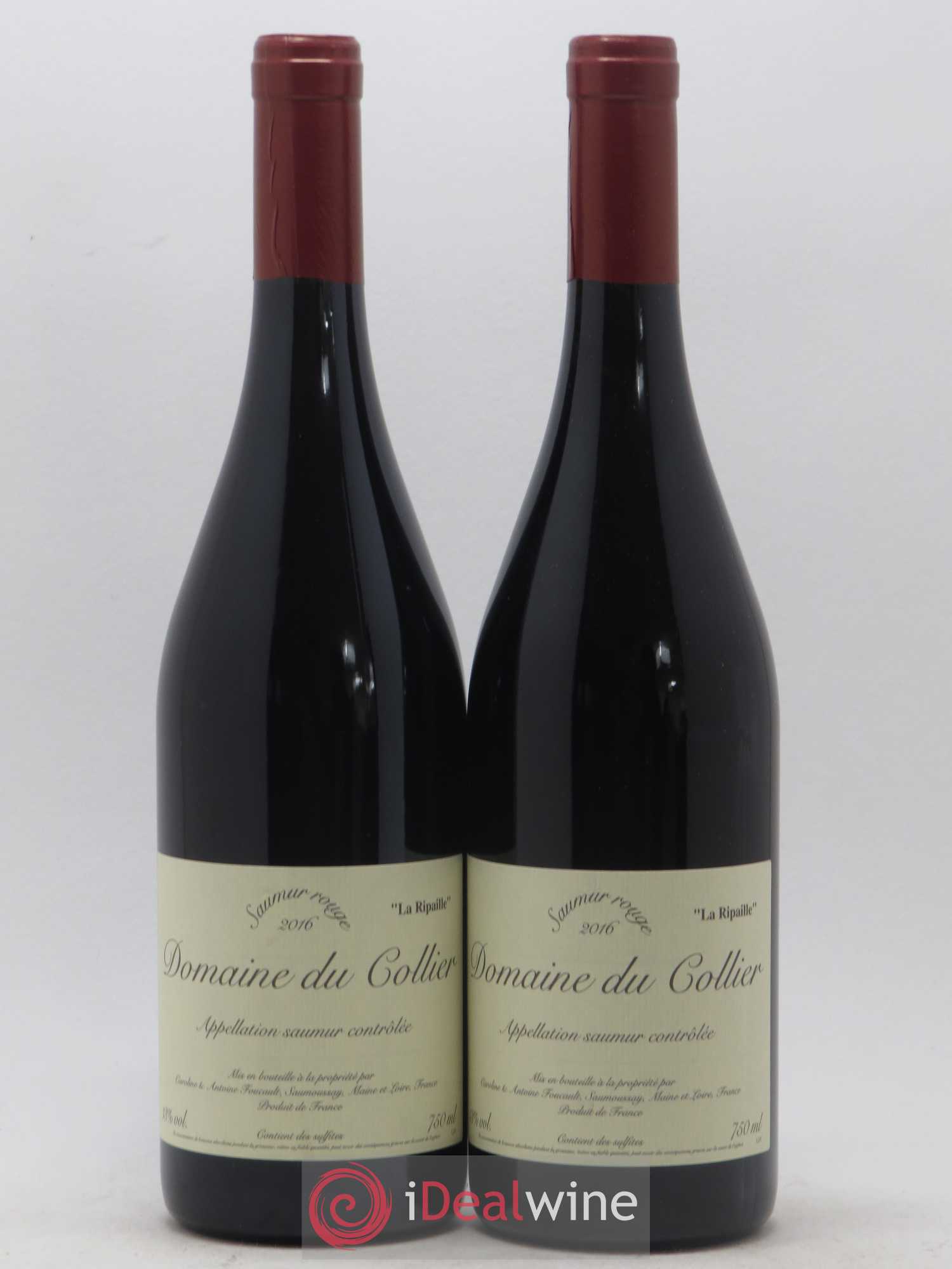 Saumur La Ripaille Domaine du Collier 2016 - Lot de 2 bouteilles - 0