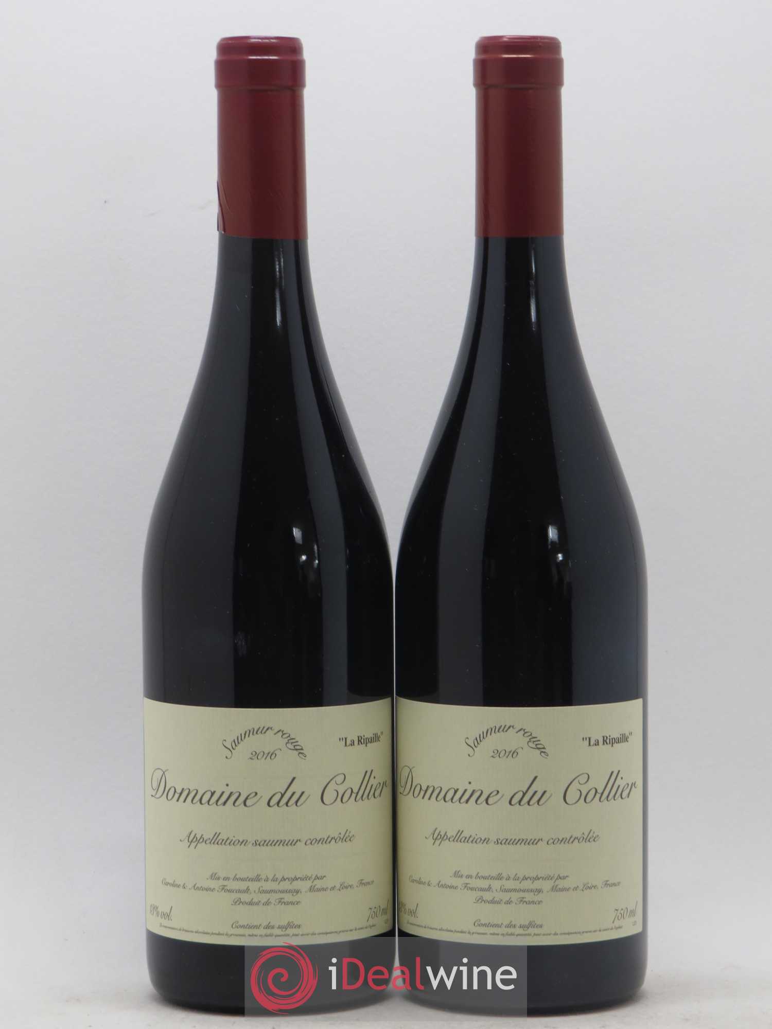 Saumur La Ripaille Domaine du Collier 2016 - Lot de 2 bouteilles - 0