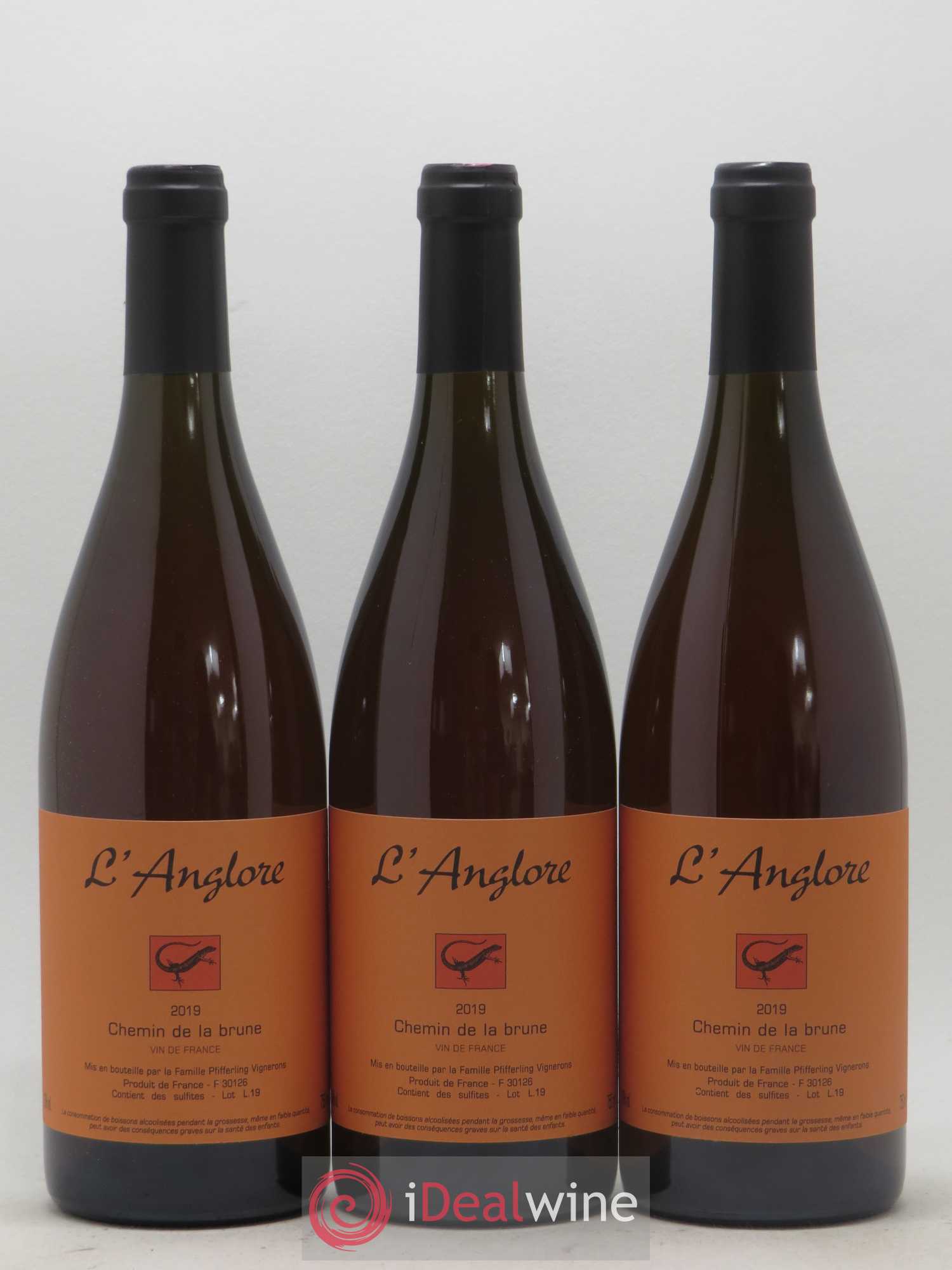 Vin de France Chemin de la brune L'Anglore 2019 - Lot de 3 bouteilles - 0
