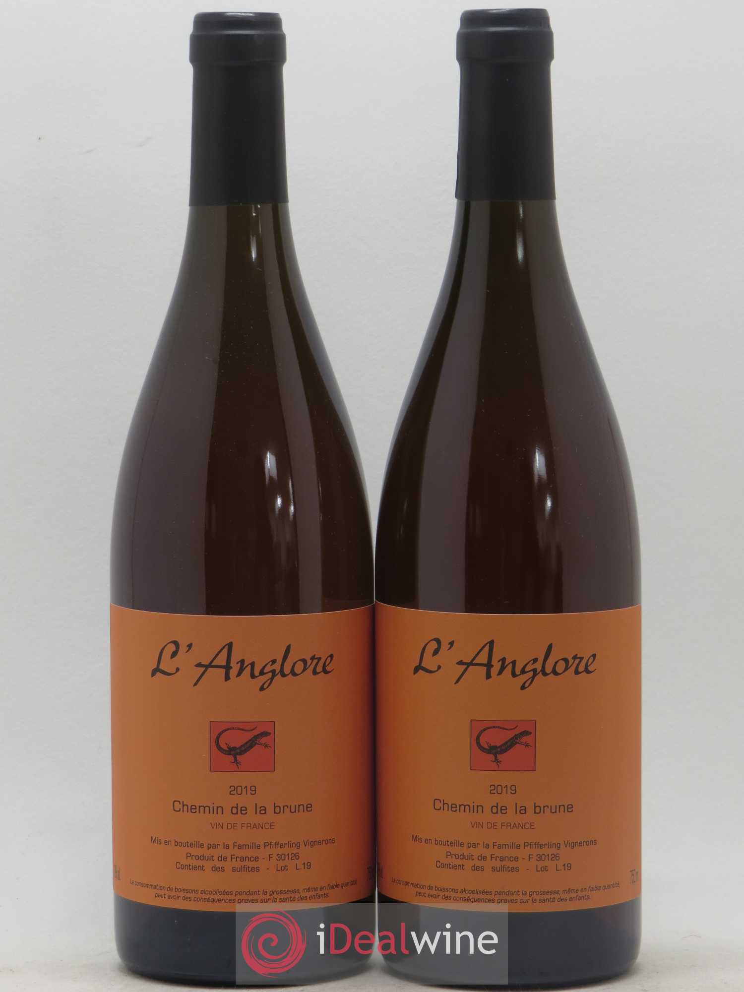 Vin de France Chemin de la brune L'Anglore 2019 - Lot de 2 bouteilles - 0