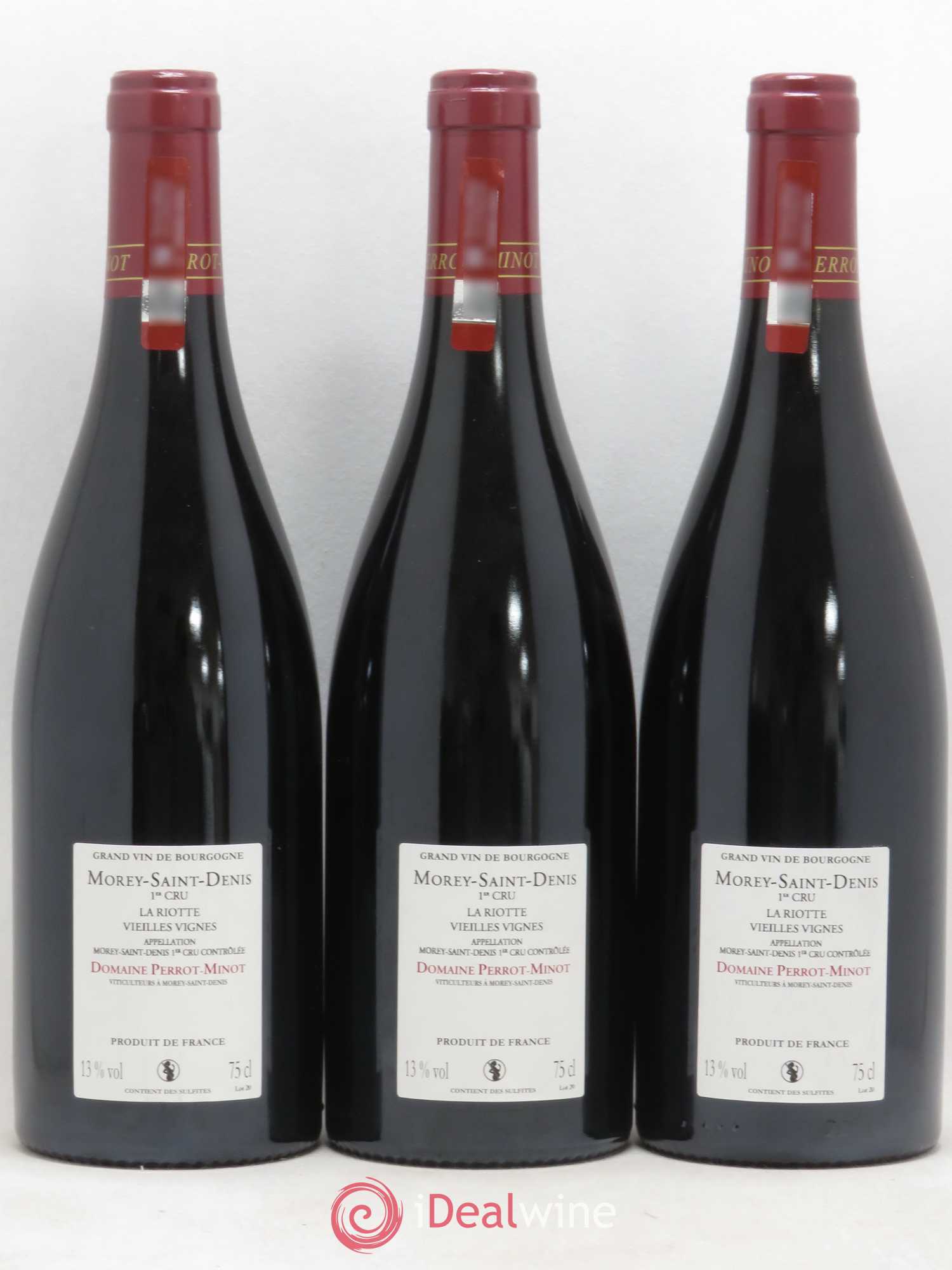 Morey-Saint-Denis 1er Cru La Riotte Vieilles Vignes Perrot-Minot Vieilles vignes 2011 - Lot de 3 bouteilles - 1