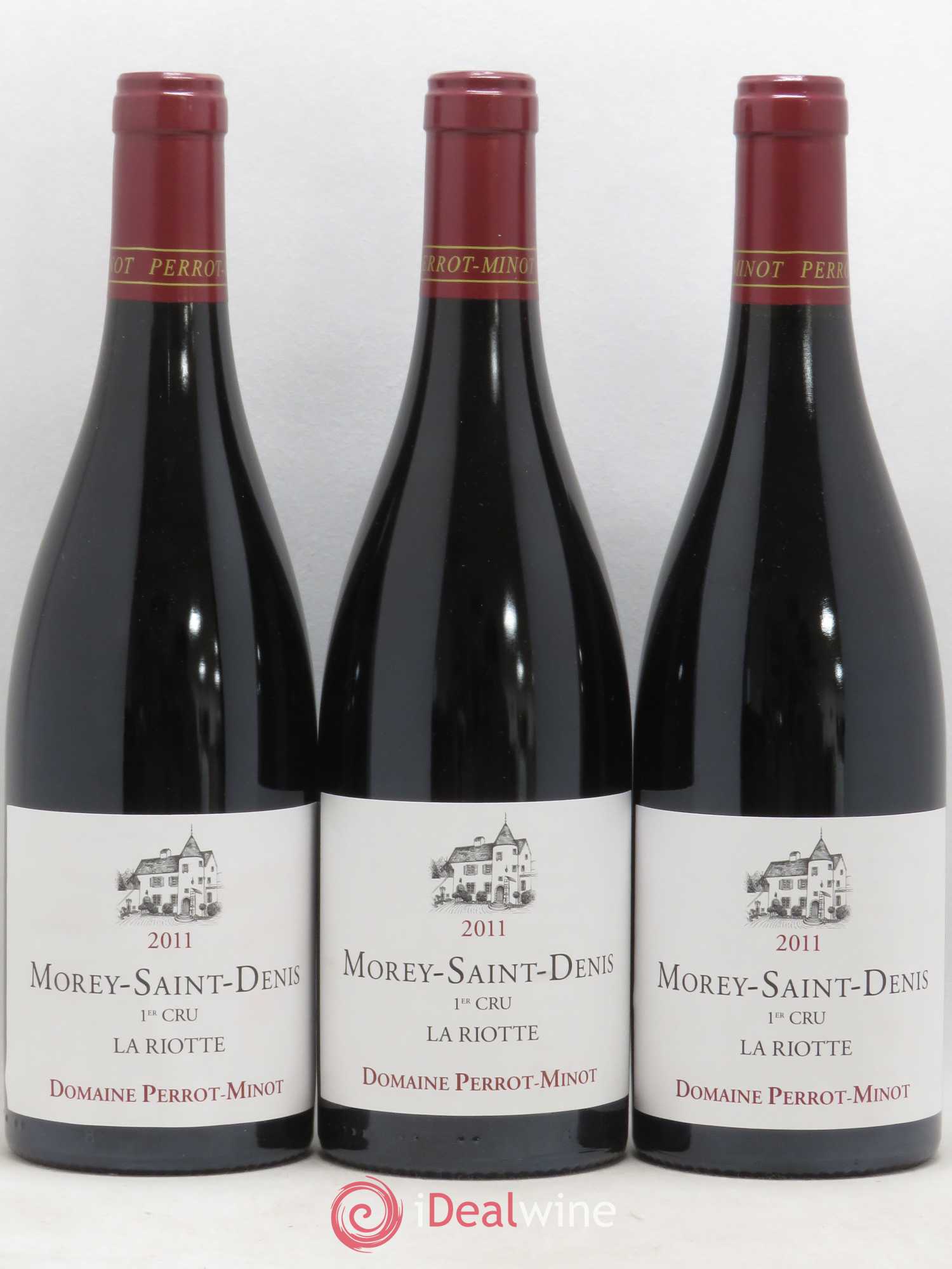 Morey-Saint-Denis 1er Cru La Riotte Vieilles Vignes Perrot-Minot Vieilles vignes 2011 - Lot de 3 bouteilles - 0