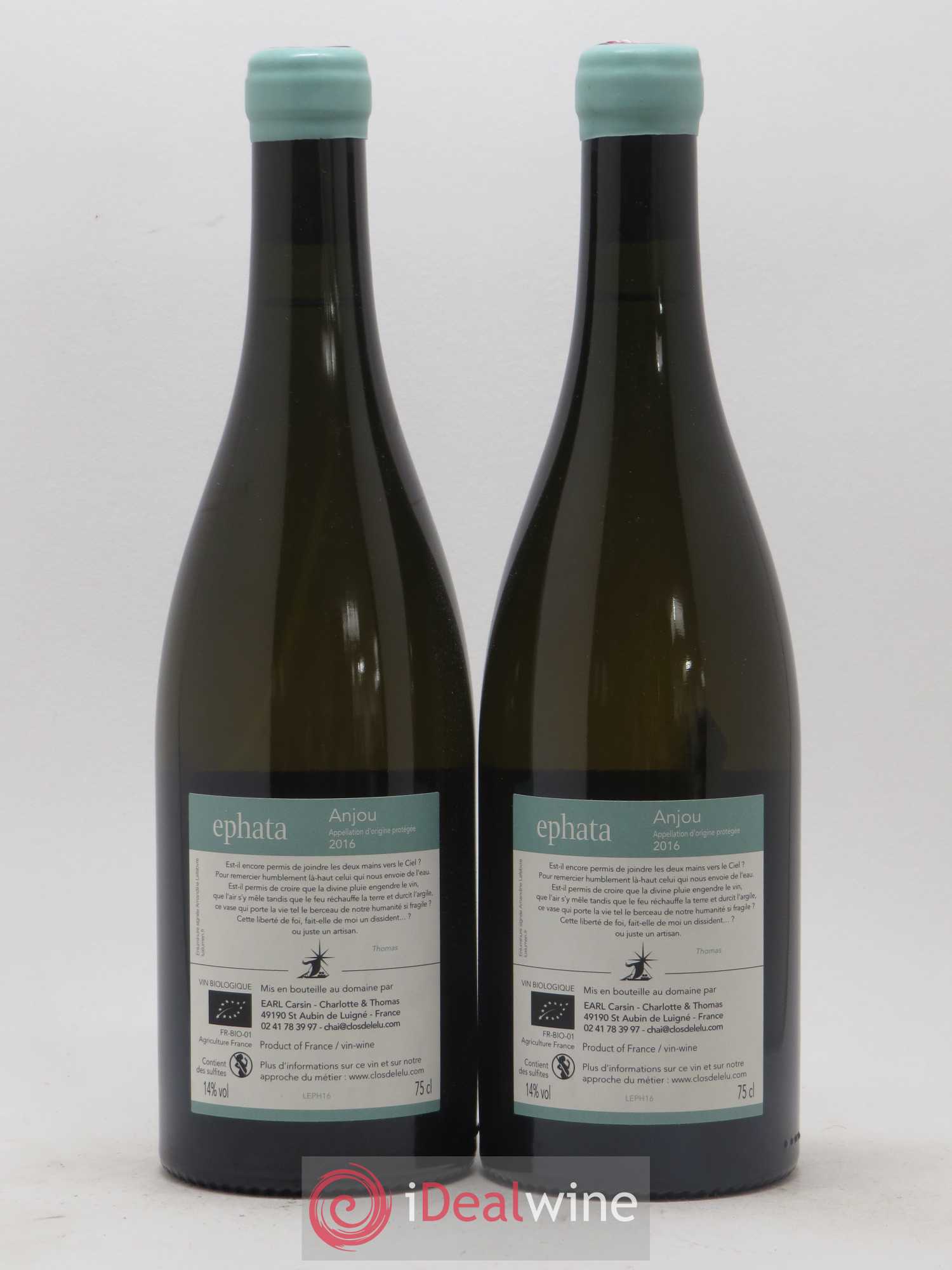 Anjou Ephata Clos de l'Elu 2016 - Posten von 2 Flaschen - 1