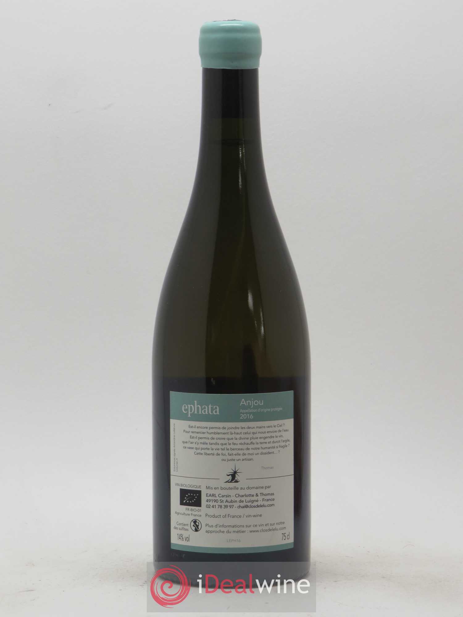 Anjou Ephata Clos de l'Elu 2016 - Posten von 1 Flasche - 1