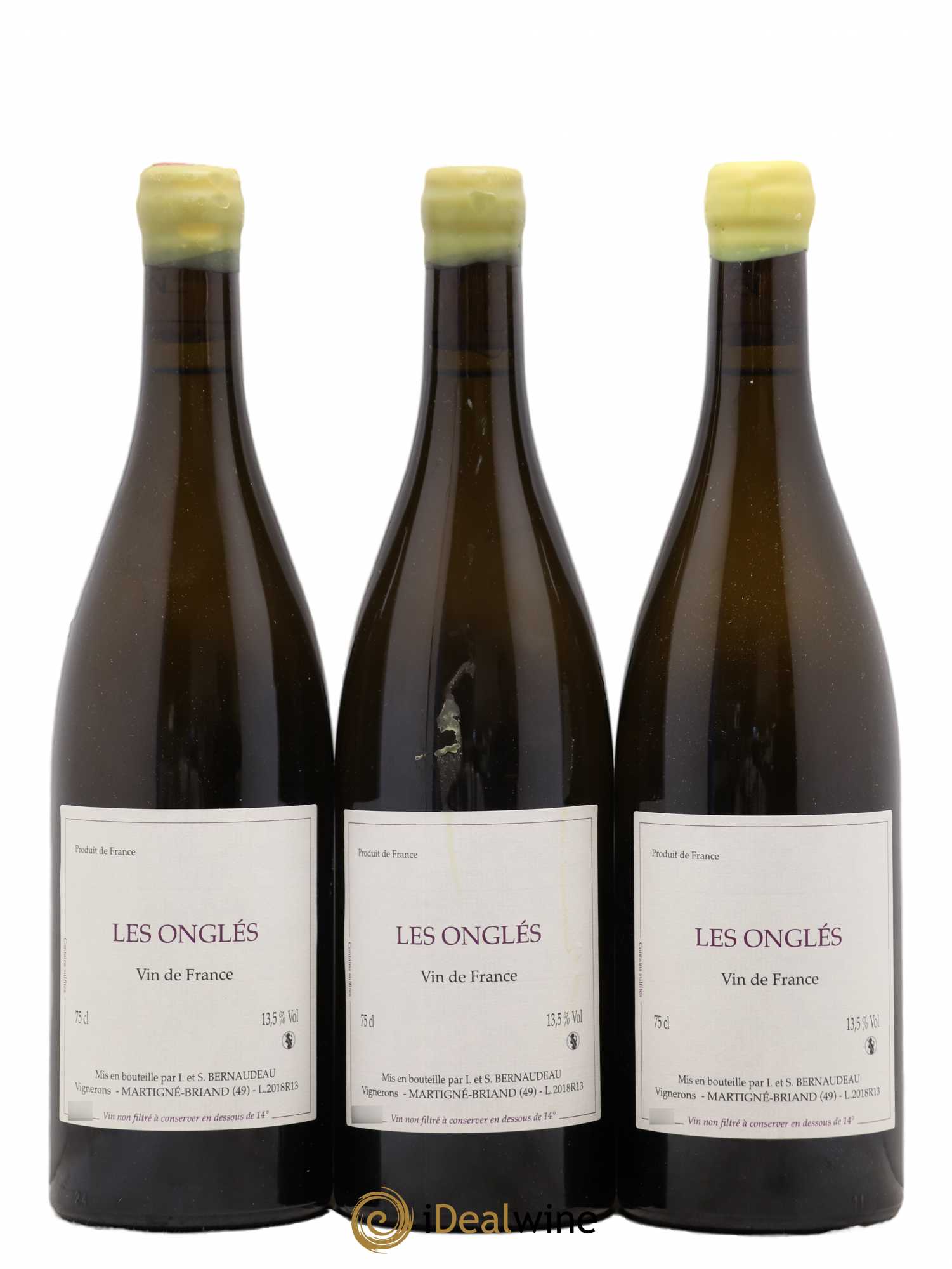 Vin de France Les Onglés Stéphane Bernaudeau 2018 - Lot de 3 bouteilles - 0