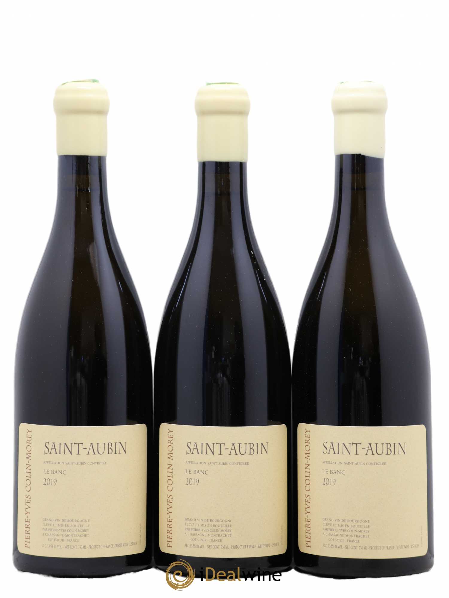 Saint-Aubin Le Banc Pierre-Yves Colin Morey 2019 - Lot de 3 bouteilles - 0