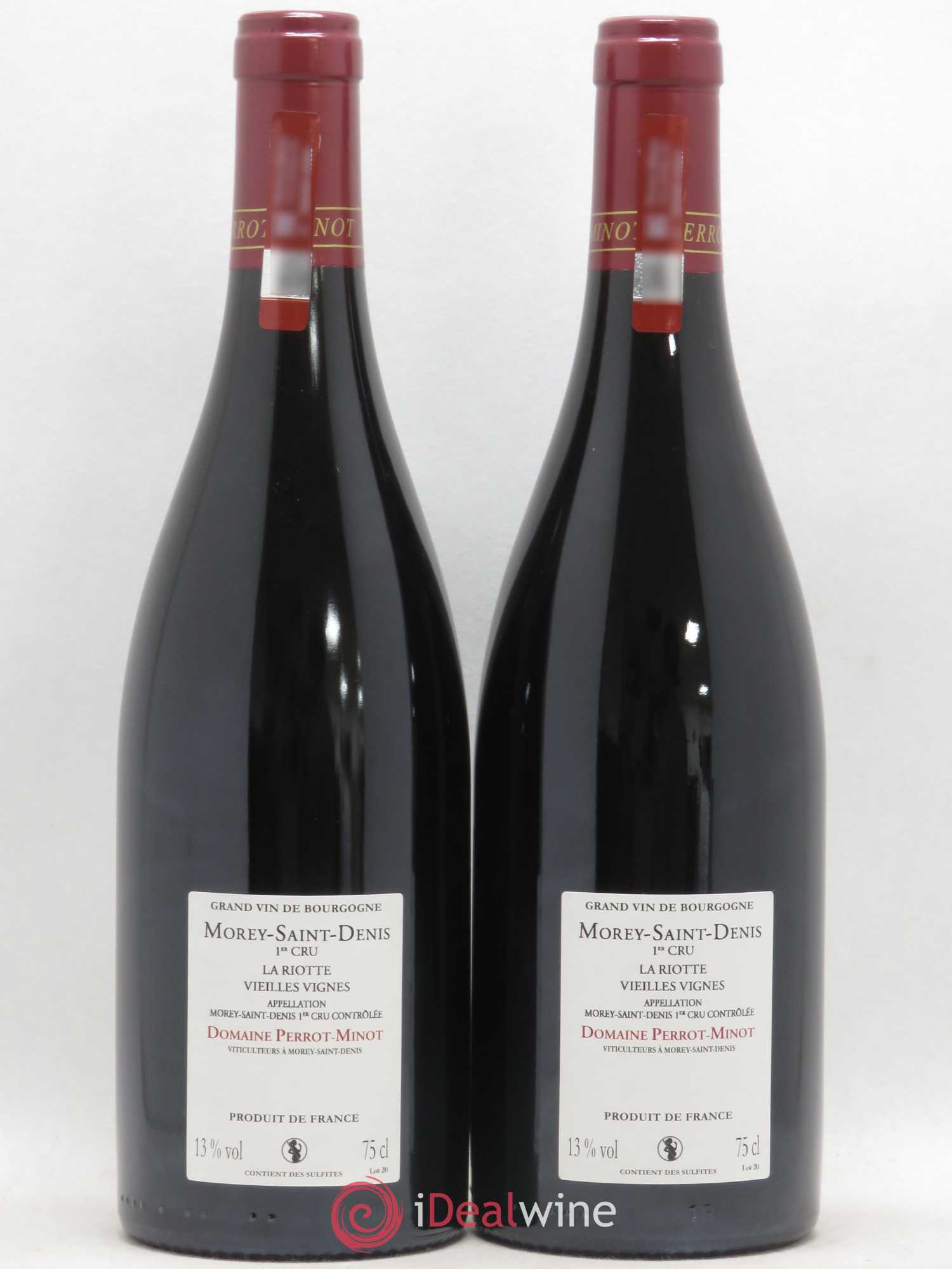 Morey-Saint-Denis 1er Cru La Riotte Vieilles Vignes Perrot-Minot Vieilles vignes 2011 - Lot de 2 bouteilles - 1
