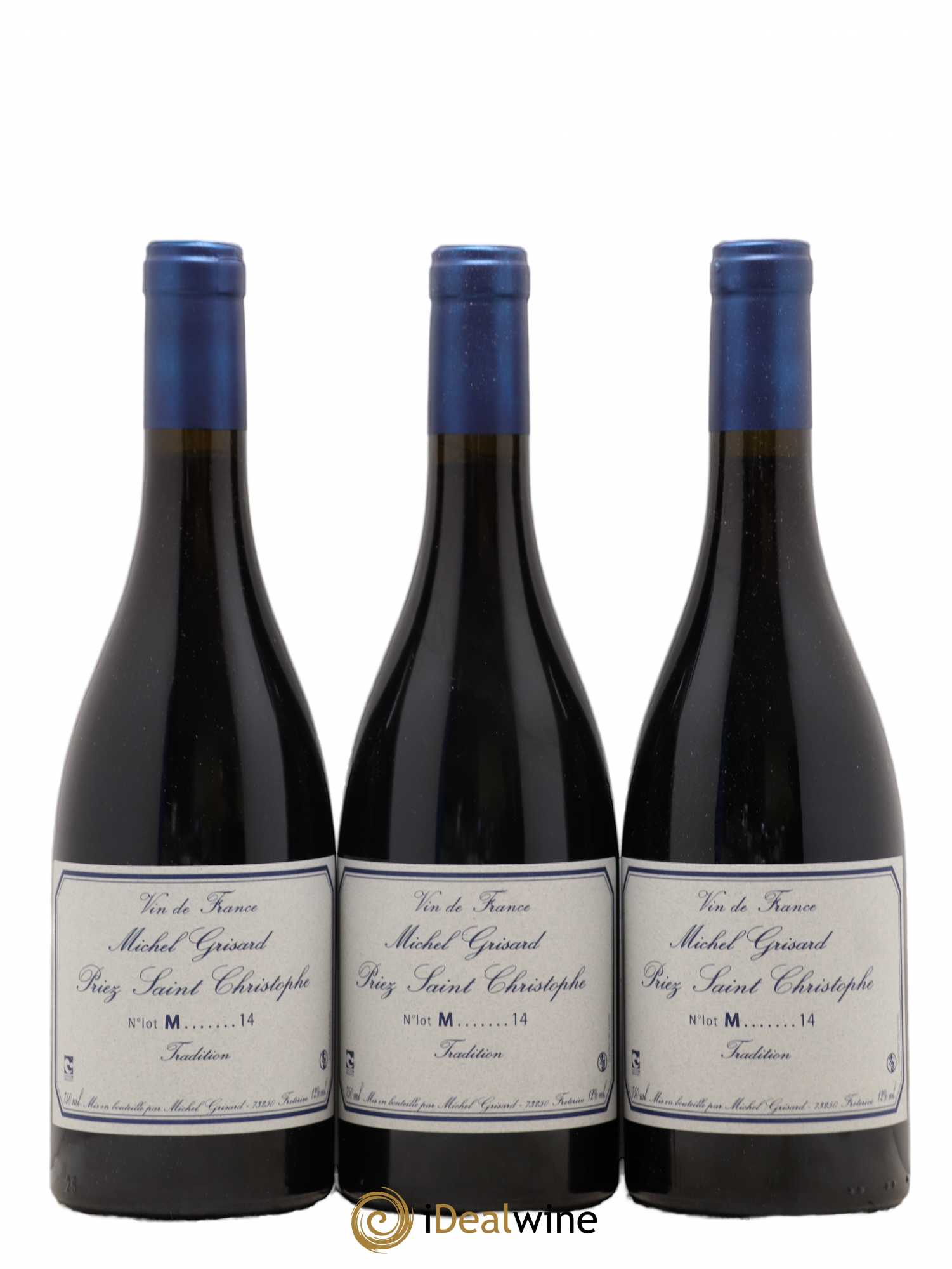 Vin de France Priez Saint Christophe Michel Grisard 2014 - Lot de 6 bouteilles - 1