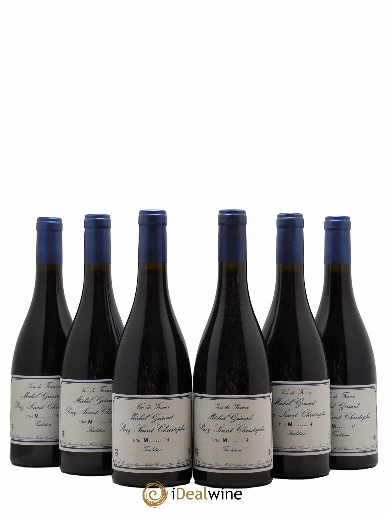 Vin de France Priez Saint Christophe Michel Grisard 2014 - Lot de 6 bouteilles - 0