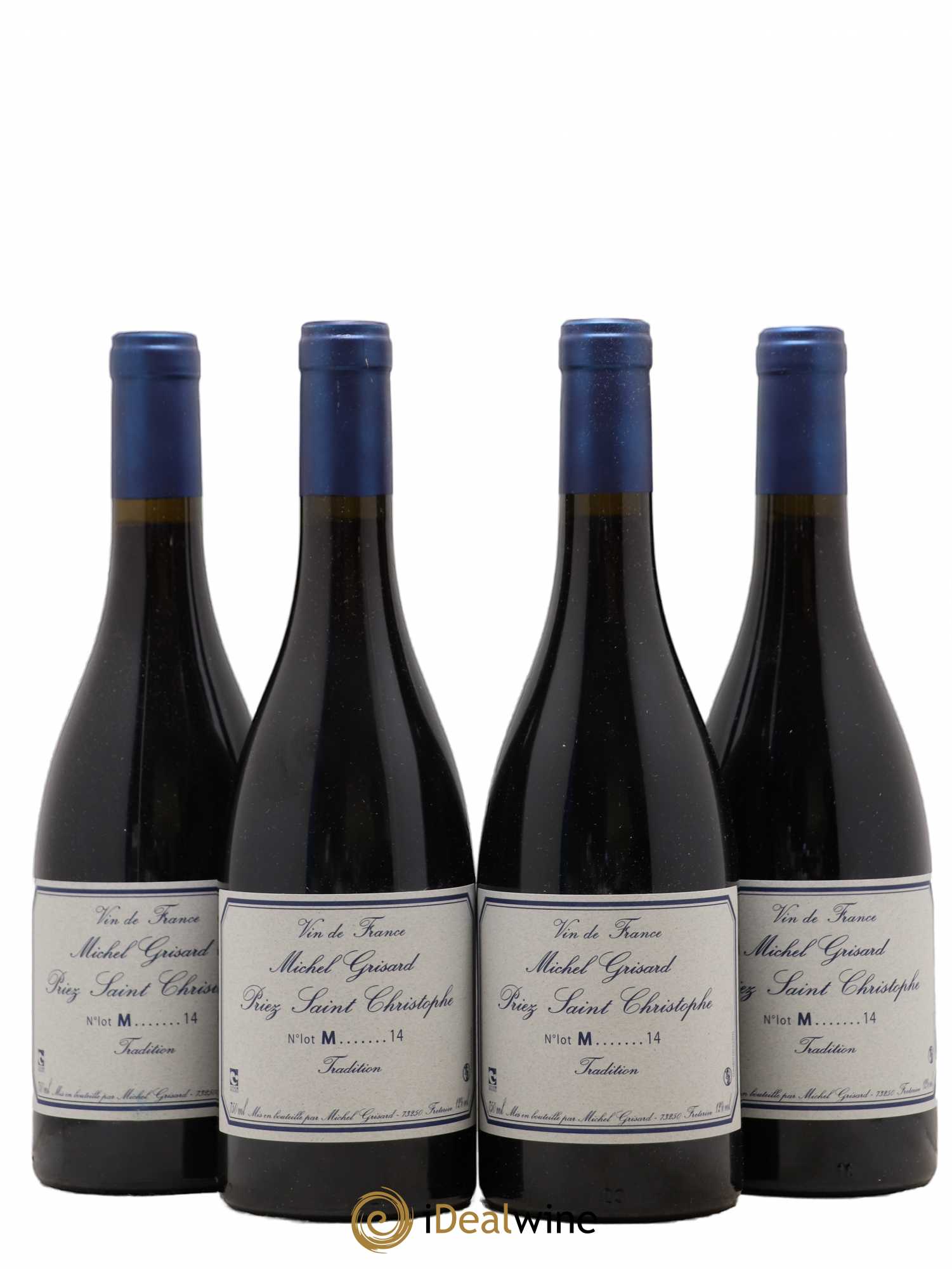 Vin de France Priez Saint Christophe Michel Grisard 2014 - Lot de 4 bouteilles - 0