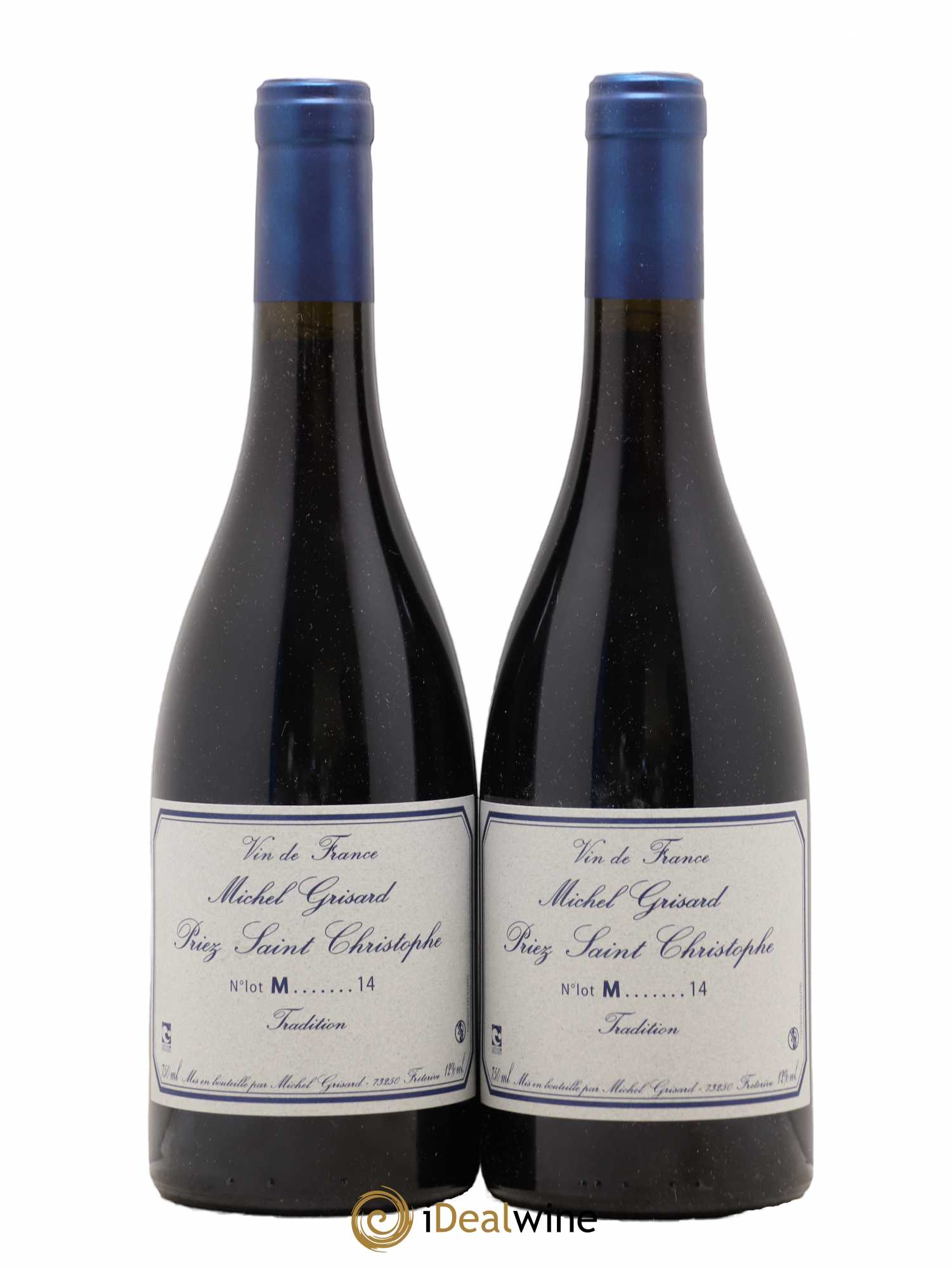 Vin de France Priez Saint Christophe Michel Grisard 2014 - Lot de 2 bouteilles - 0