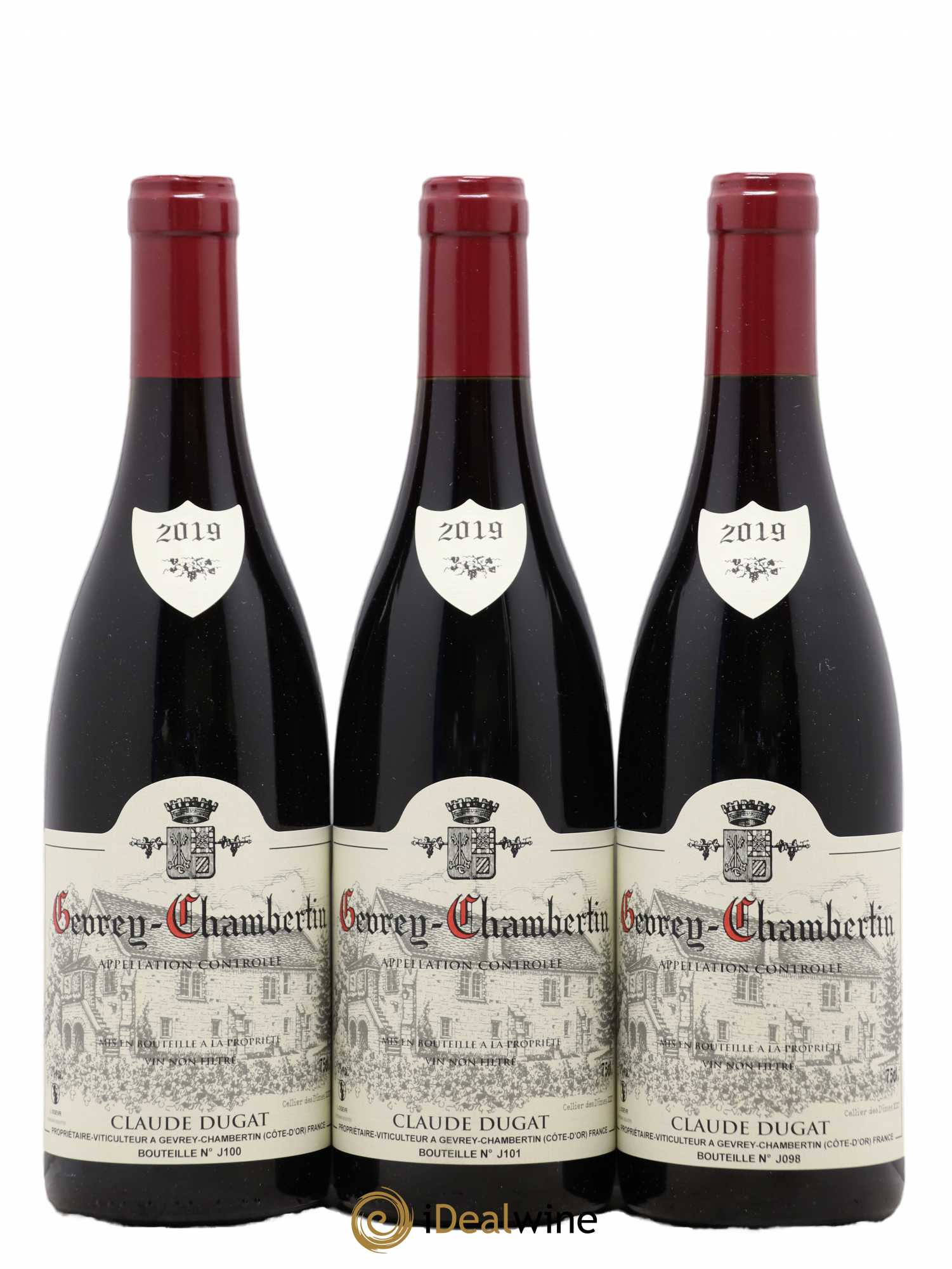 Gevrey-Chambertin Claude Dugat 2019 - Lot de 3 bouteilles - 0