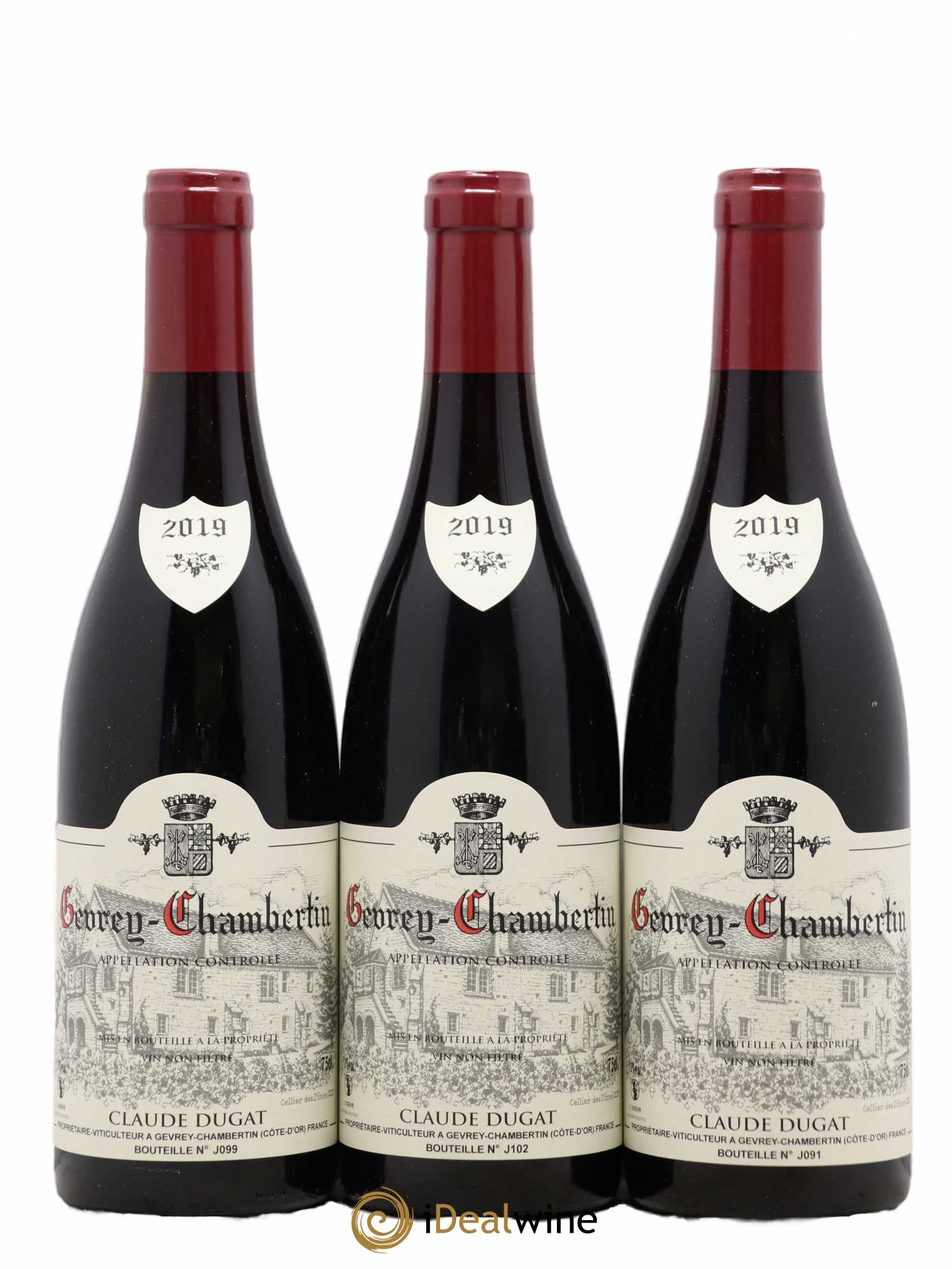 Gevrey-Chambertin Claude Dugat 2019 - Lot de 3 bouteilles - 0