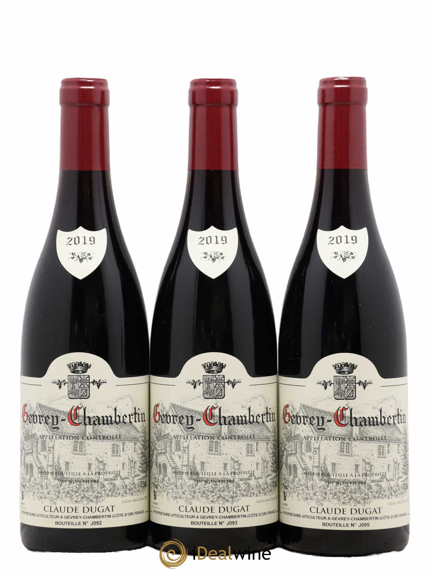 Gevrey-Chambertin Claude Dugat 2019 - Lot de 3 bouteilles - 0