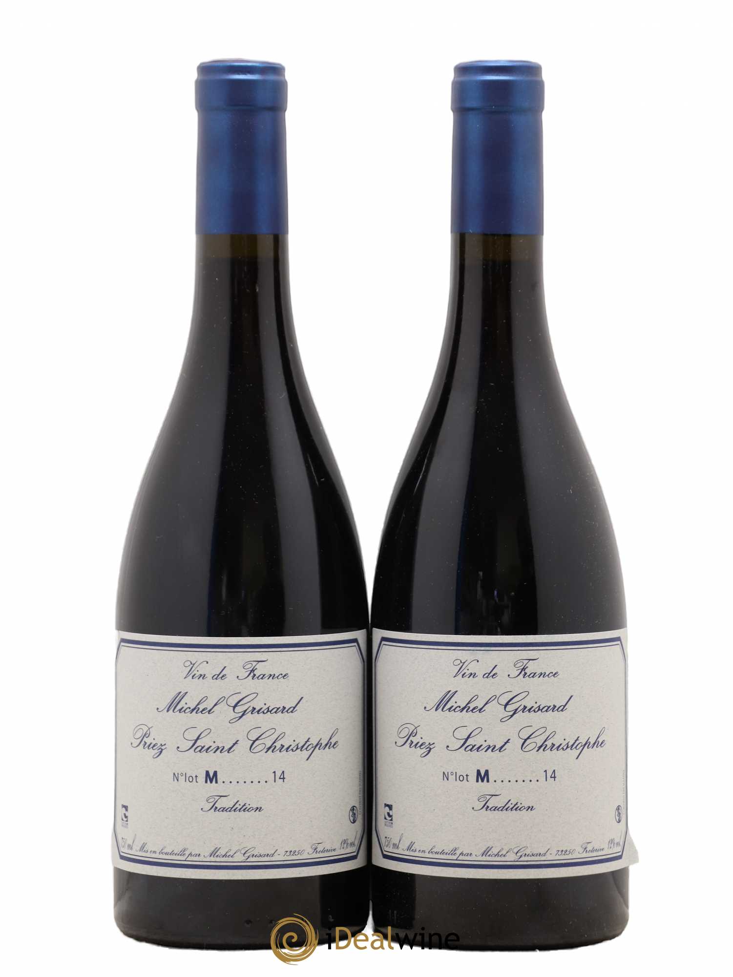 Vin de France Priez Saint Christophe Michel Grisard 2014 - Lot de 2 bouteilles - 0