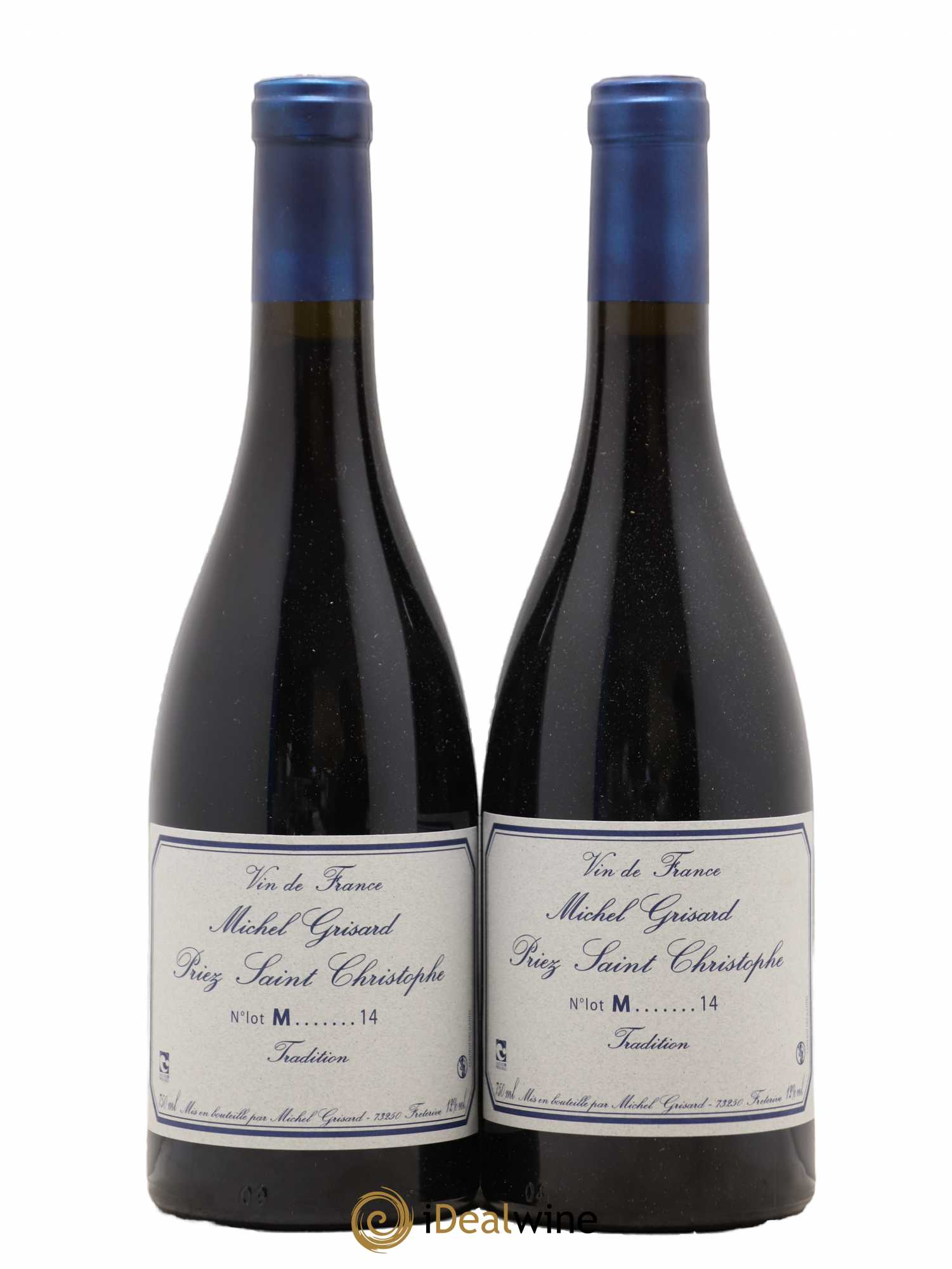 Vin de France Priez Saint Christophe Michel Grisard 2014 - Lot de 2 bouteilles - 0