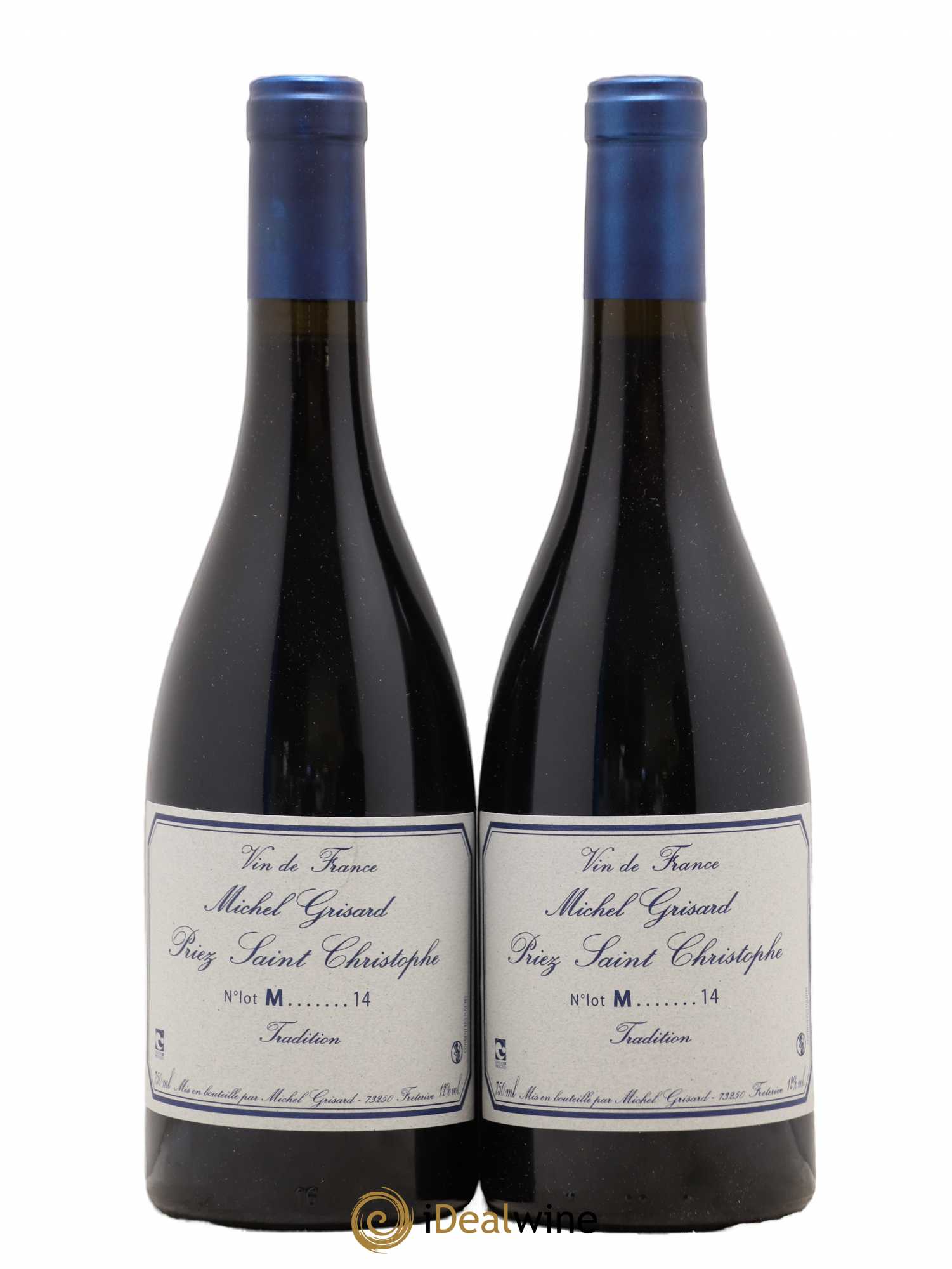 Vin de France Priez Saint Christophe Michel Grisard 2014 - Lot de 2 bouteilles - 0