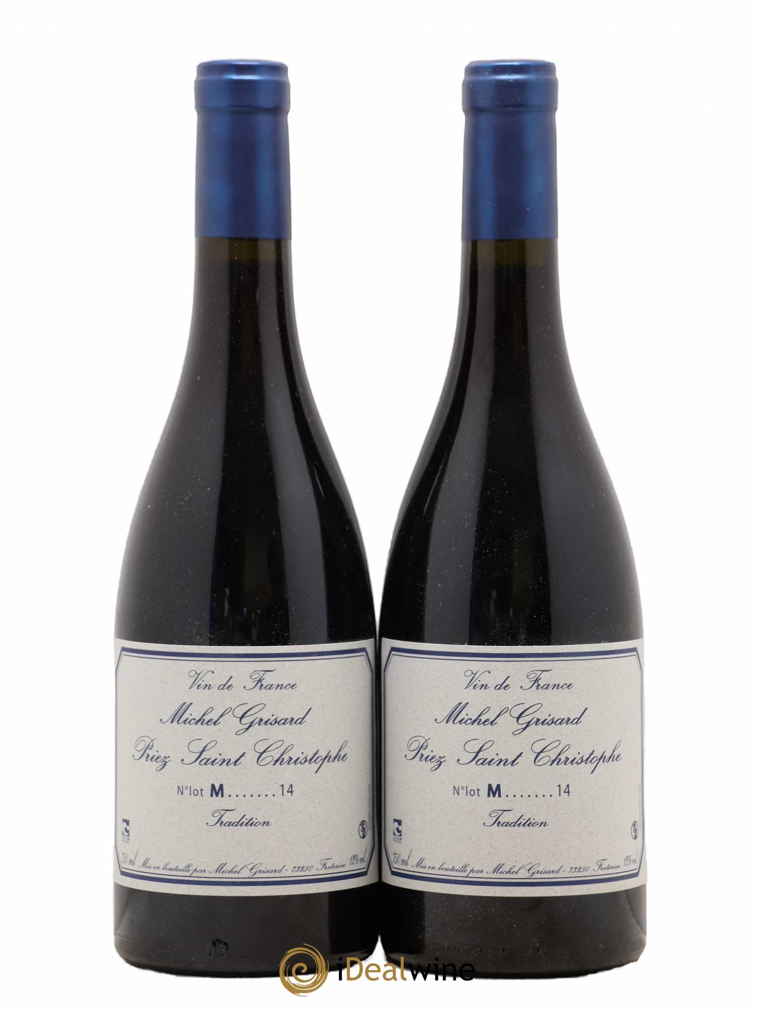 Vin de France Priez Saint Christophe Michel Grisard 2014 - Lot de 2 bouteilles - 0