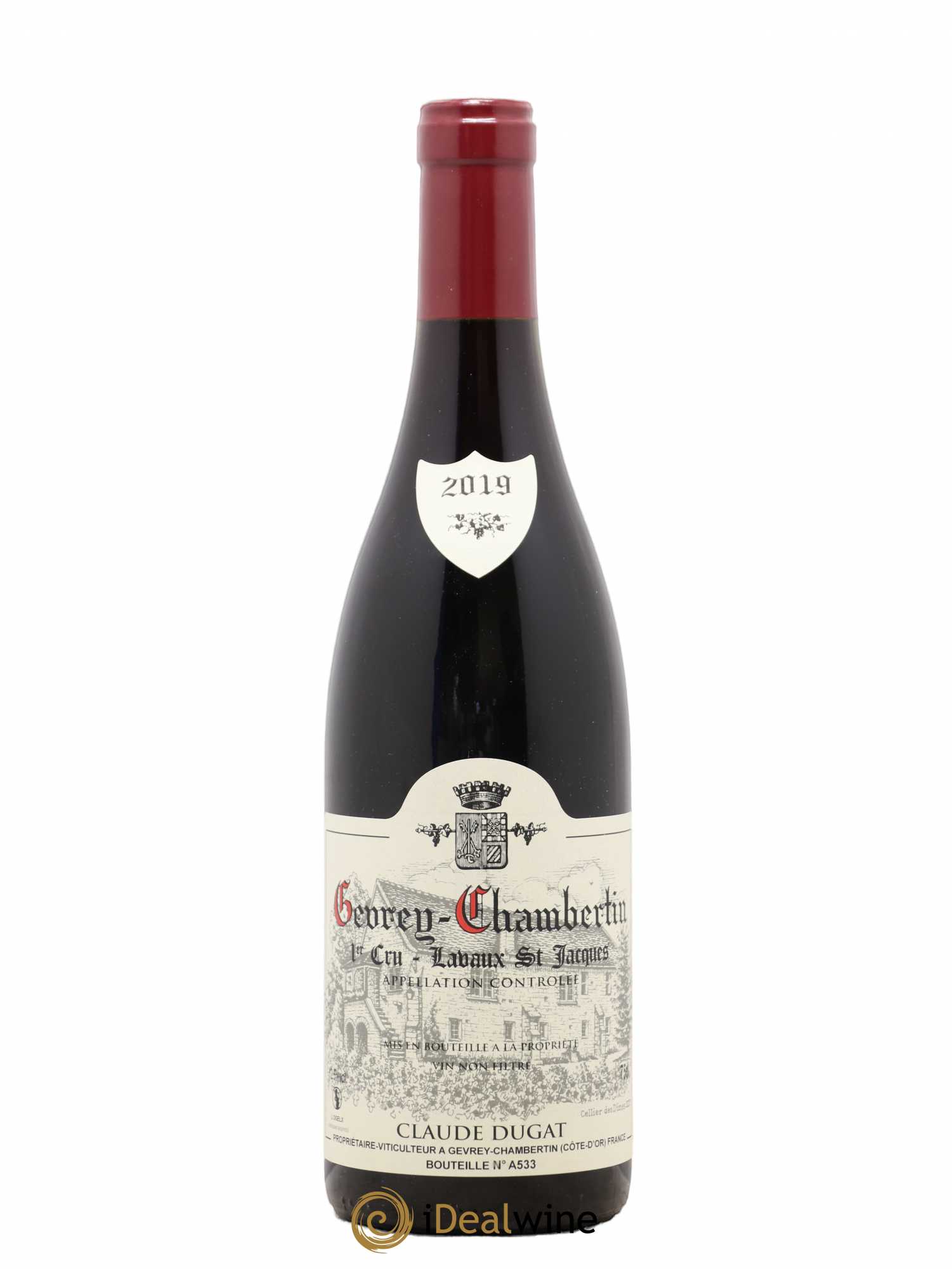 Gevrey-Chambertin 1er Cru Lavaux Saint-Jacques Claude Dugat 2019 - Lot de 1 bouteille - 0
