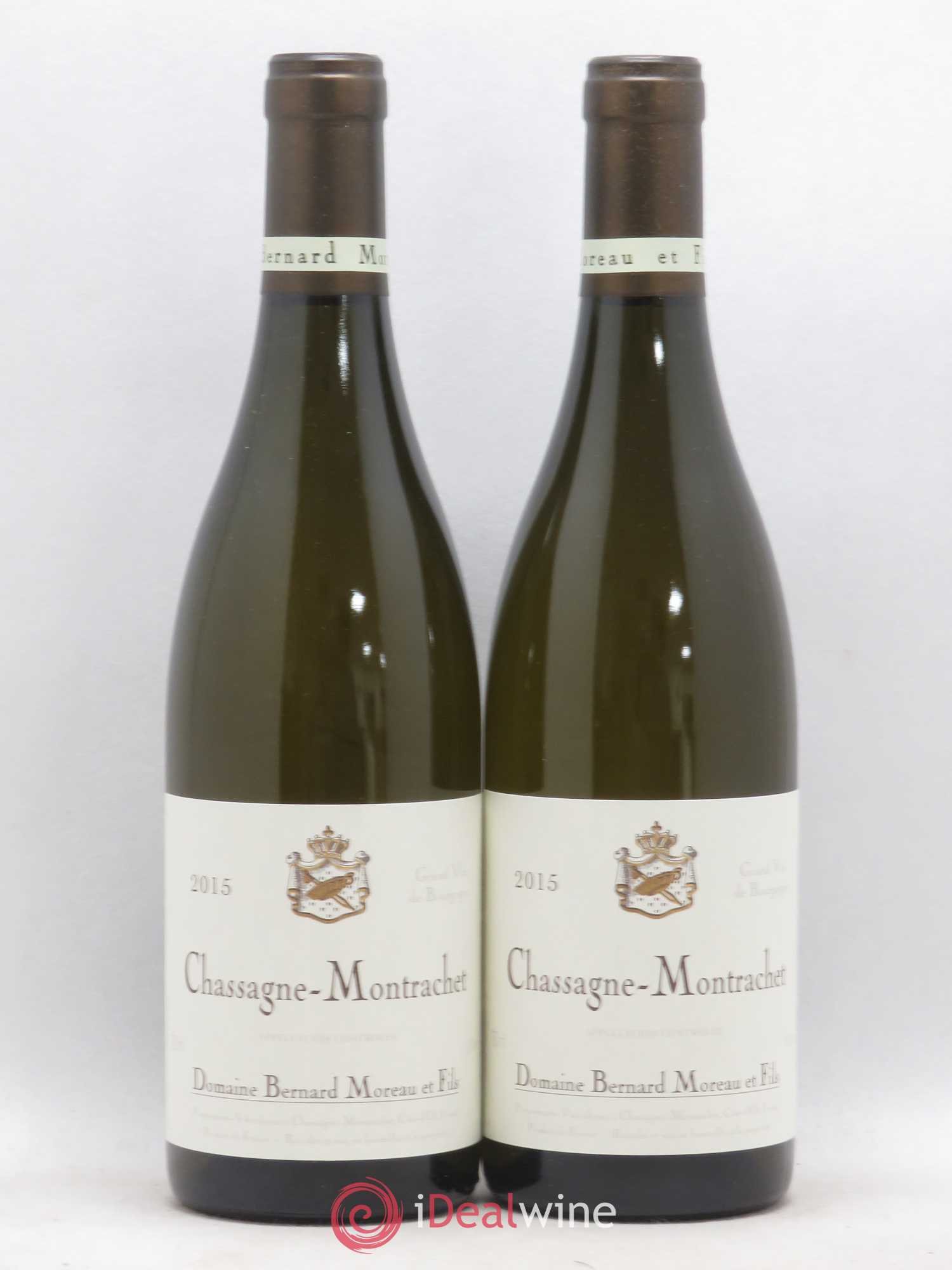 Chassagne-Montrachet Domaine Bernard Moreau 2015 - Lot de 2 bouteilles - 0