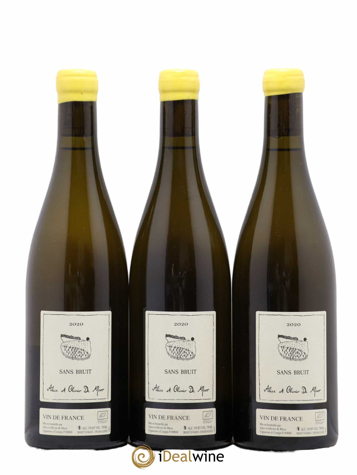 Vin de France Sans Bruit Sauvignon Alice et Olivier De Moor 2020 - Lot de 3 bouteilles - 0