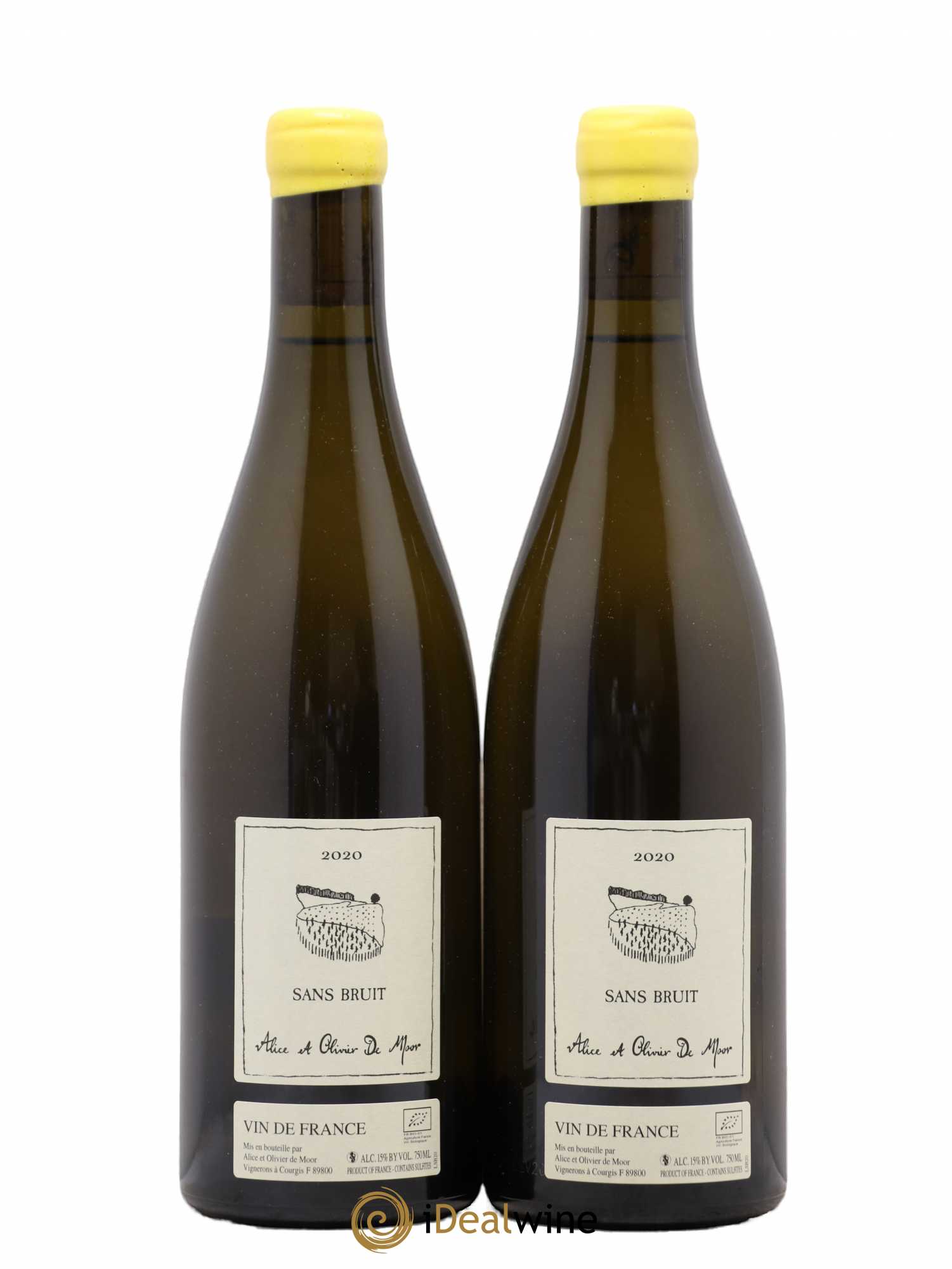 Vin de France Sans Bruit Sauvignon Alice et Olivier De Moor 2020 - Lot de 2 bouteilles - 0
