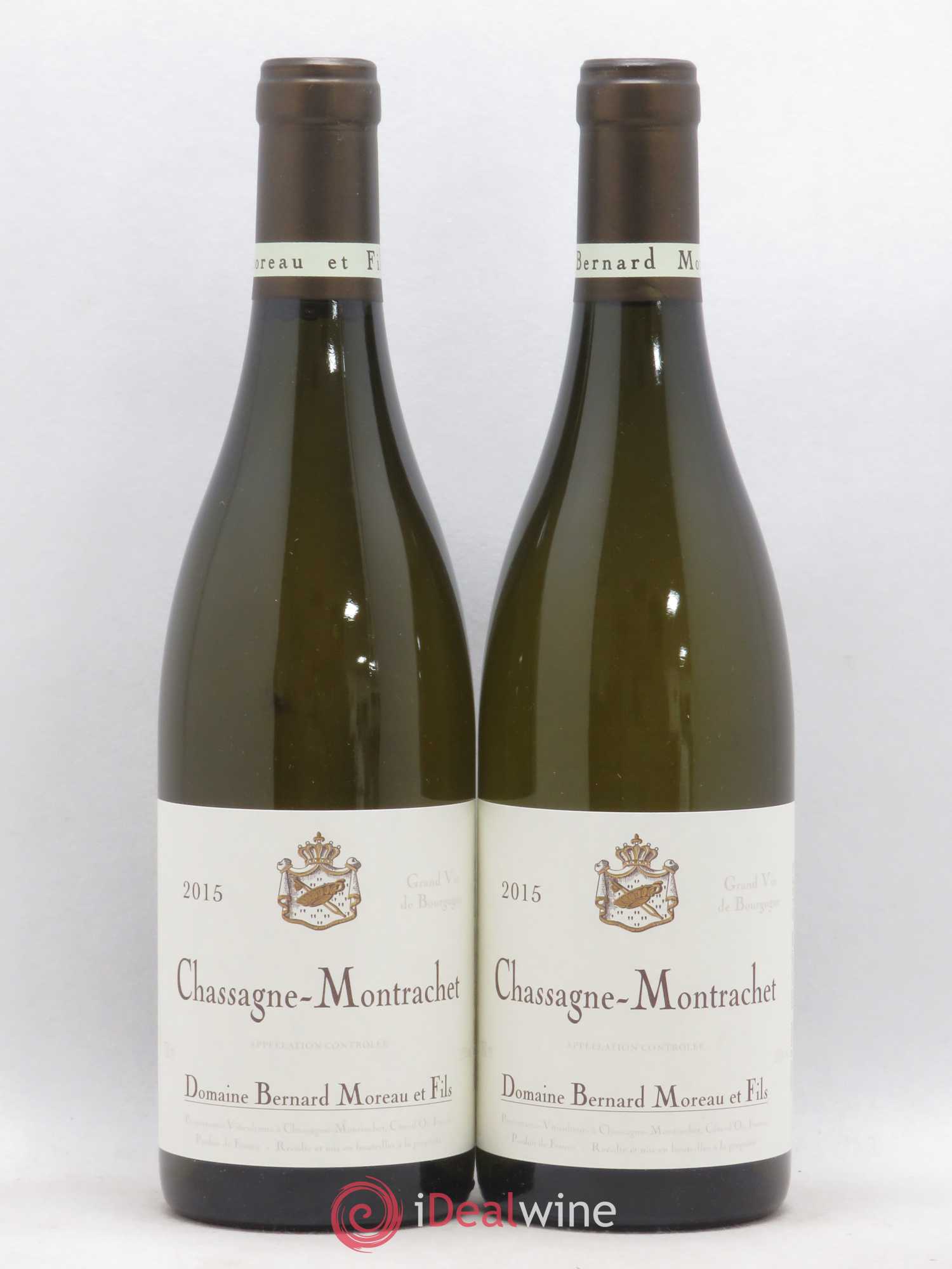 Chassagne-Montrachet Domaine Bernard Moreau 2015 - Lot de 2 bouteilles - 0