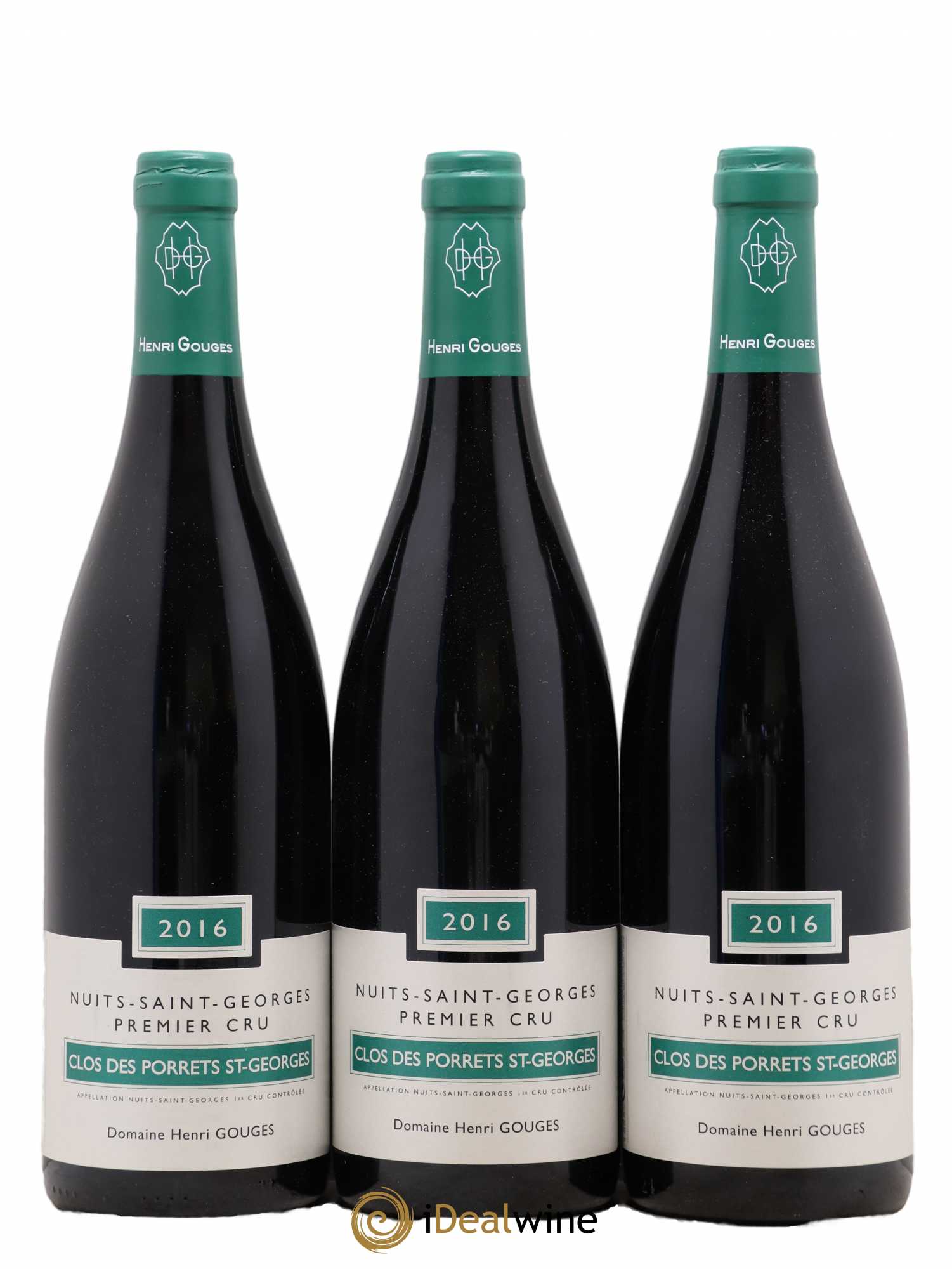 Nuits-Saint-Georges 1er Cru Clos des Porrets St Georges Henri Gouges 2016 - Lot de 3 bouteilles - 0