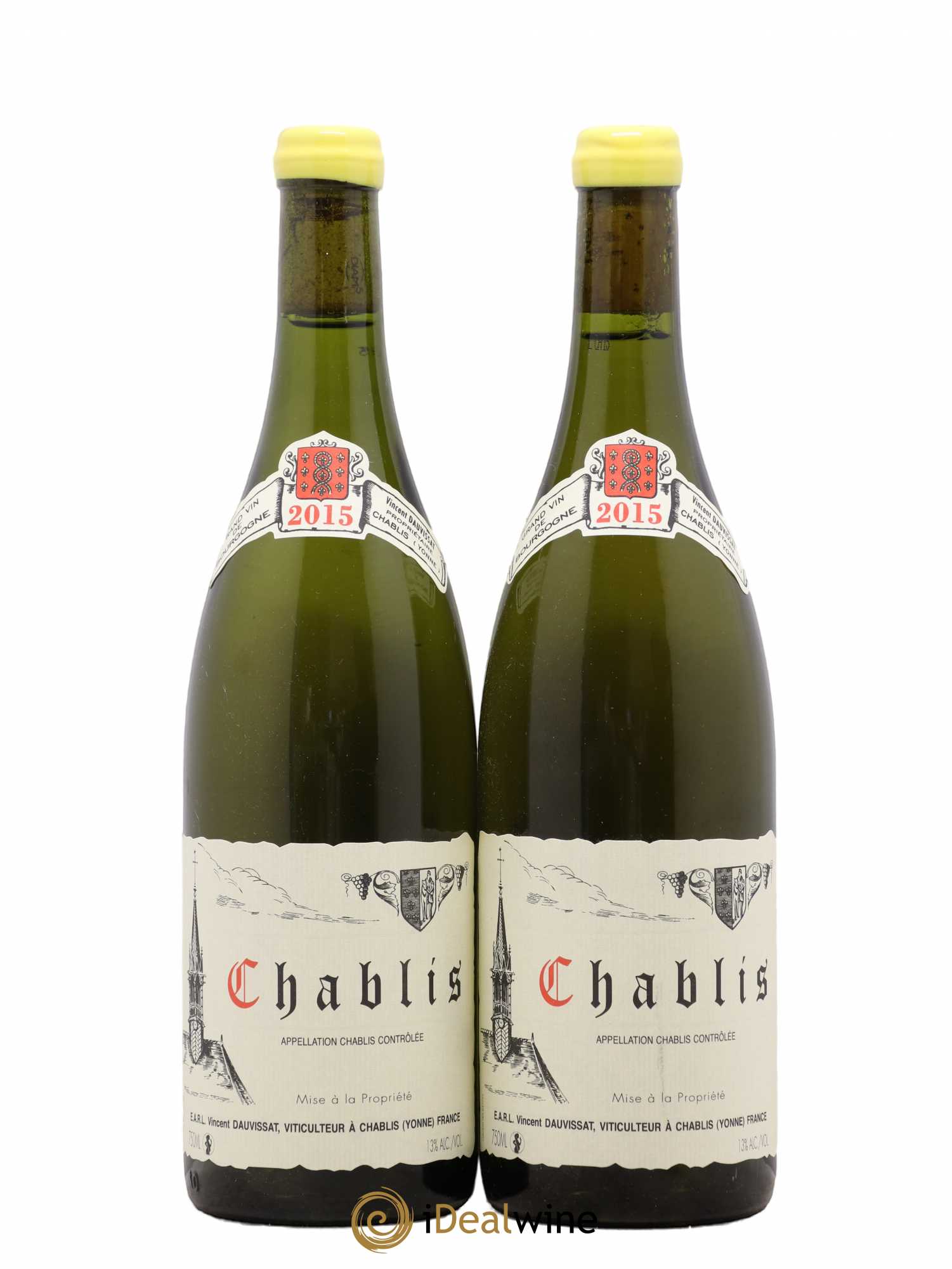 Chablis Vincent Dauvissat (Domaine) 2015 - Lot de 2 bouteilles - 0