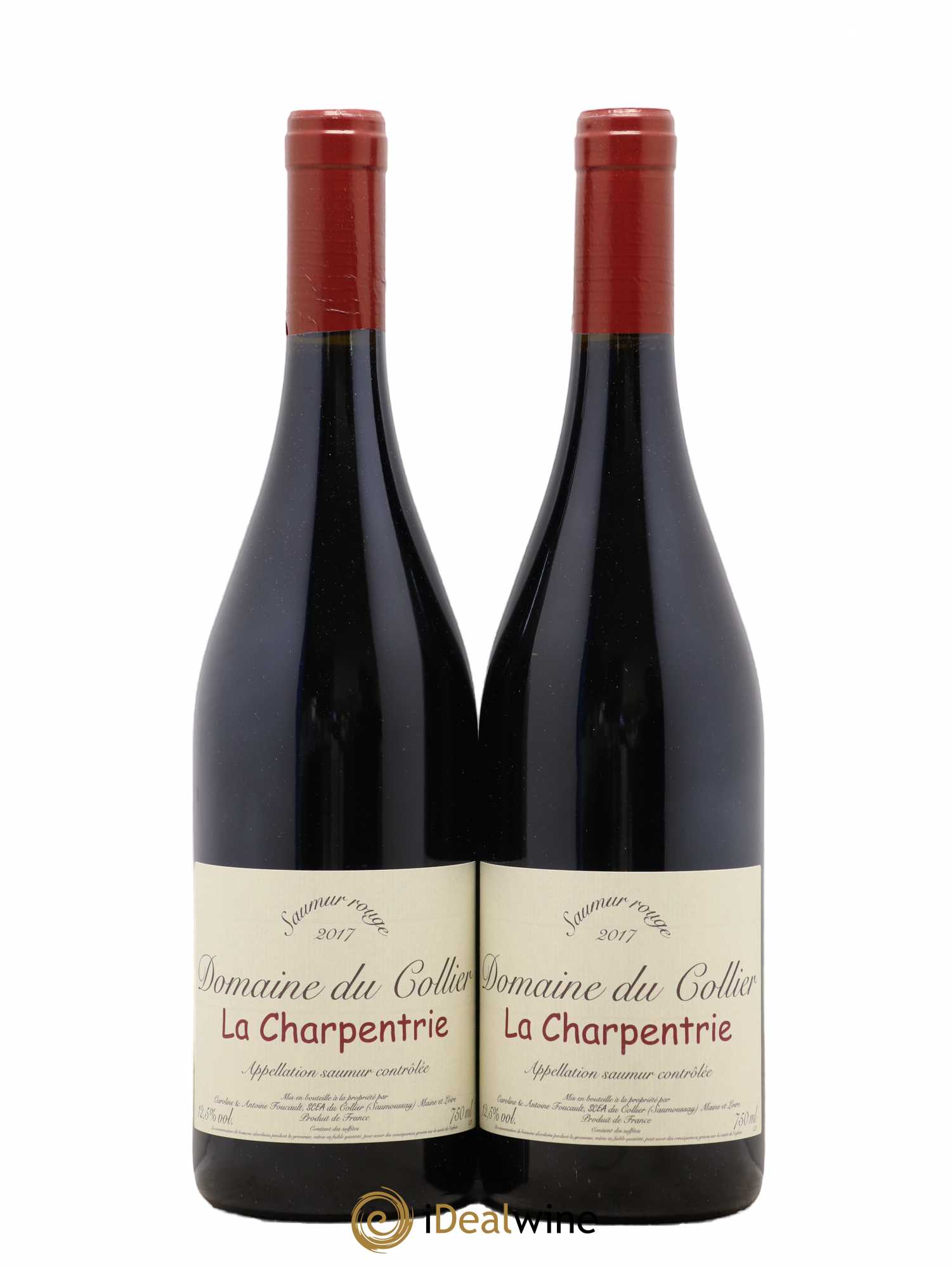 Saumur La Charpentrie Domaine du Collier 2017 - Lot de 2 bouteilles - 0