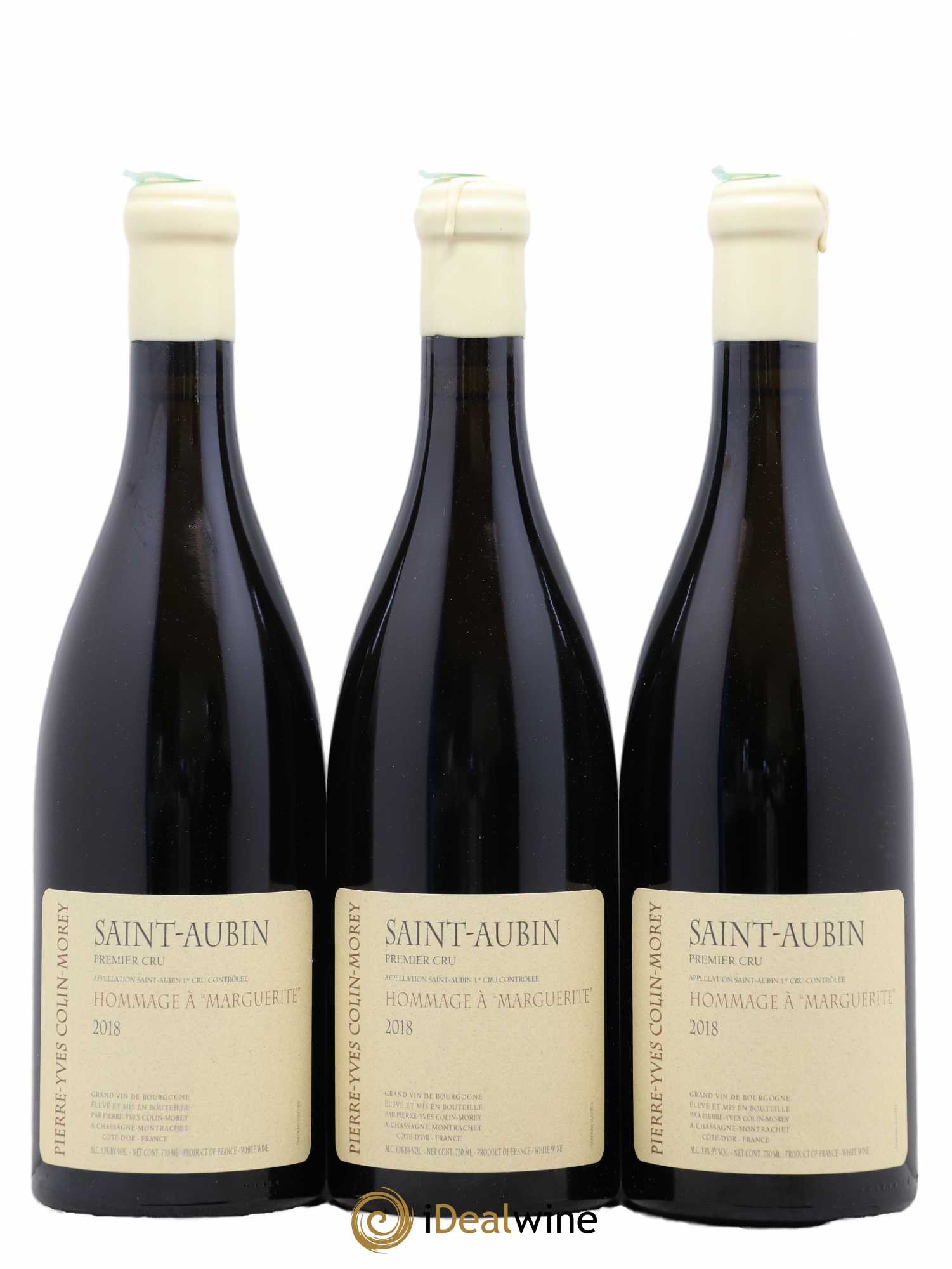 Saint-Aubin 1er Cru Hommage à Marguerite Pierre-Yves Colin Morey 2018 - Lot de 3 bouteilles - 0