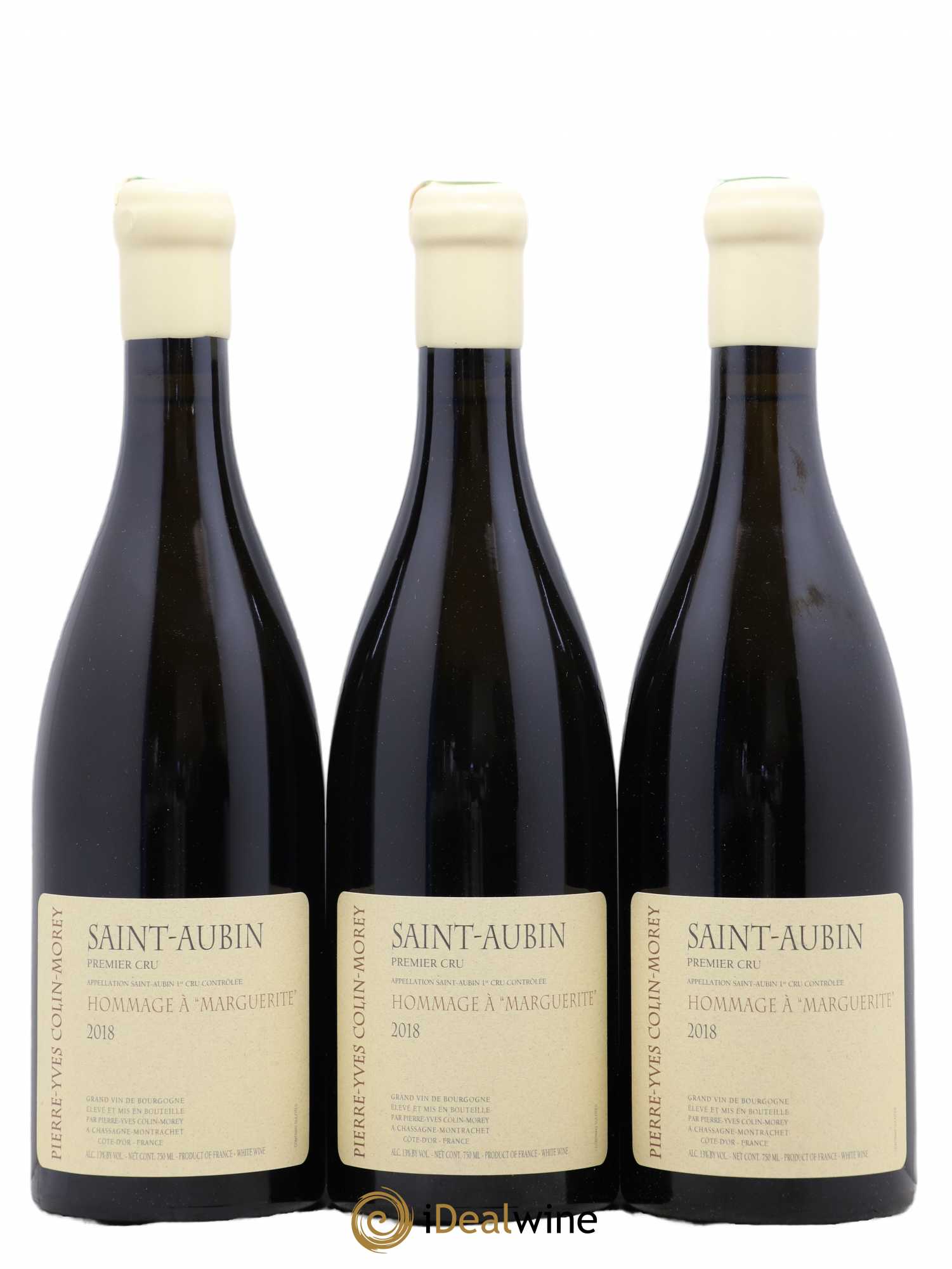 Saint-Aubin 1er Cru Hommage à Marguerite Pierre-Yves Colin Morey 2018 - Lot de 3 bouteilles - 0