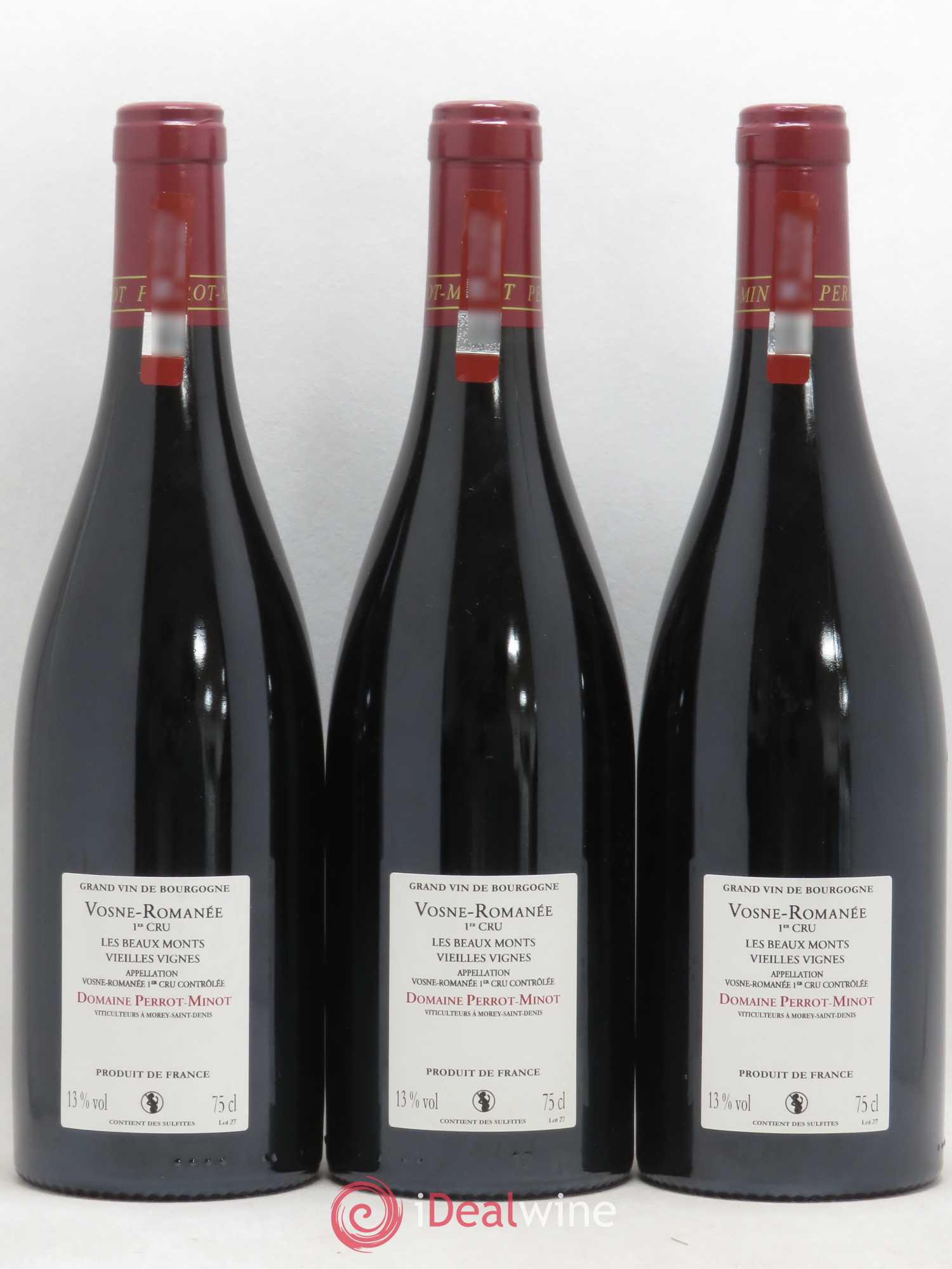 Vosne-Romanée 1er Cru Les Beaux-Monts Vieilles Vignes Perrot-Minot 2011 - Lot de 3 bouteilles - 1