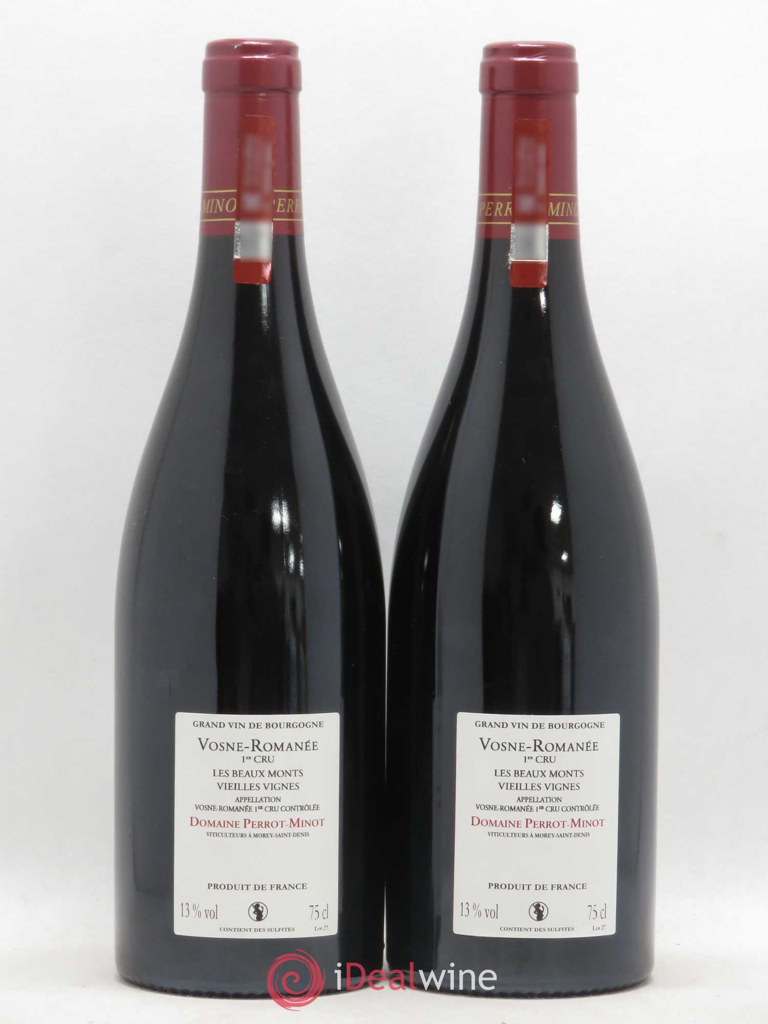 Vosne-Romanée 1er Cru Les Beaux-Monts Vieilles Vignes Perrot-Minot 2011 - Lot de 2 bouteilles - 1