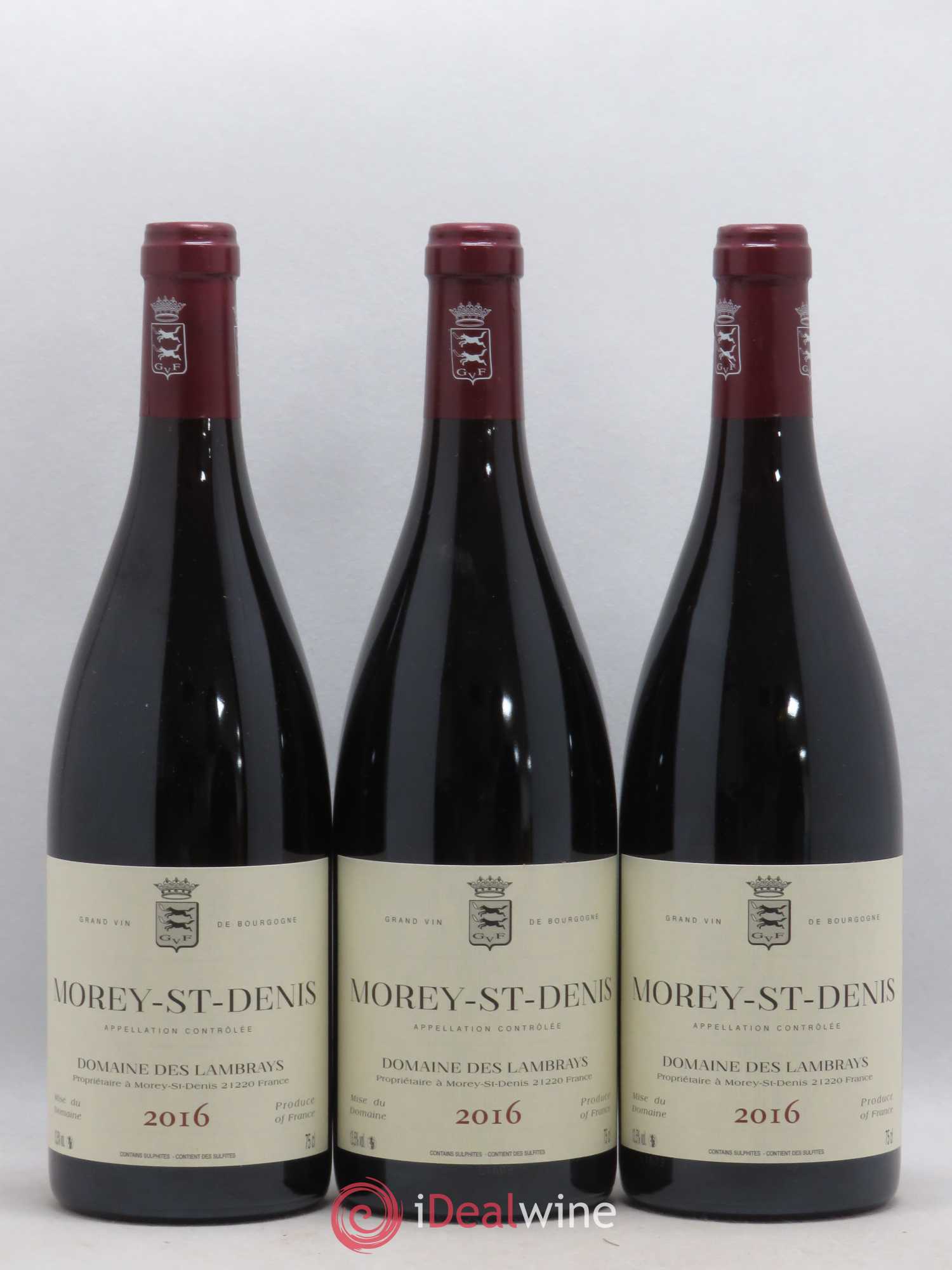 Morey-Saint-Denis Domaine des Lambrays 2016 - Lot de 3 bouteilles - 0