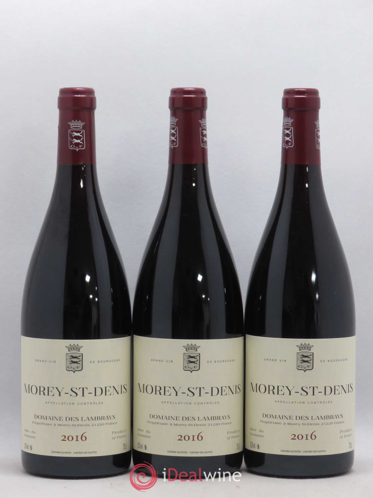 Morey-Saint-Denis Domaine des Lambrays 2016 - Lot de 3 bouteilles - 0