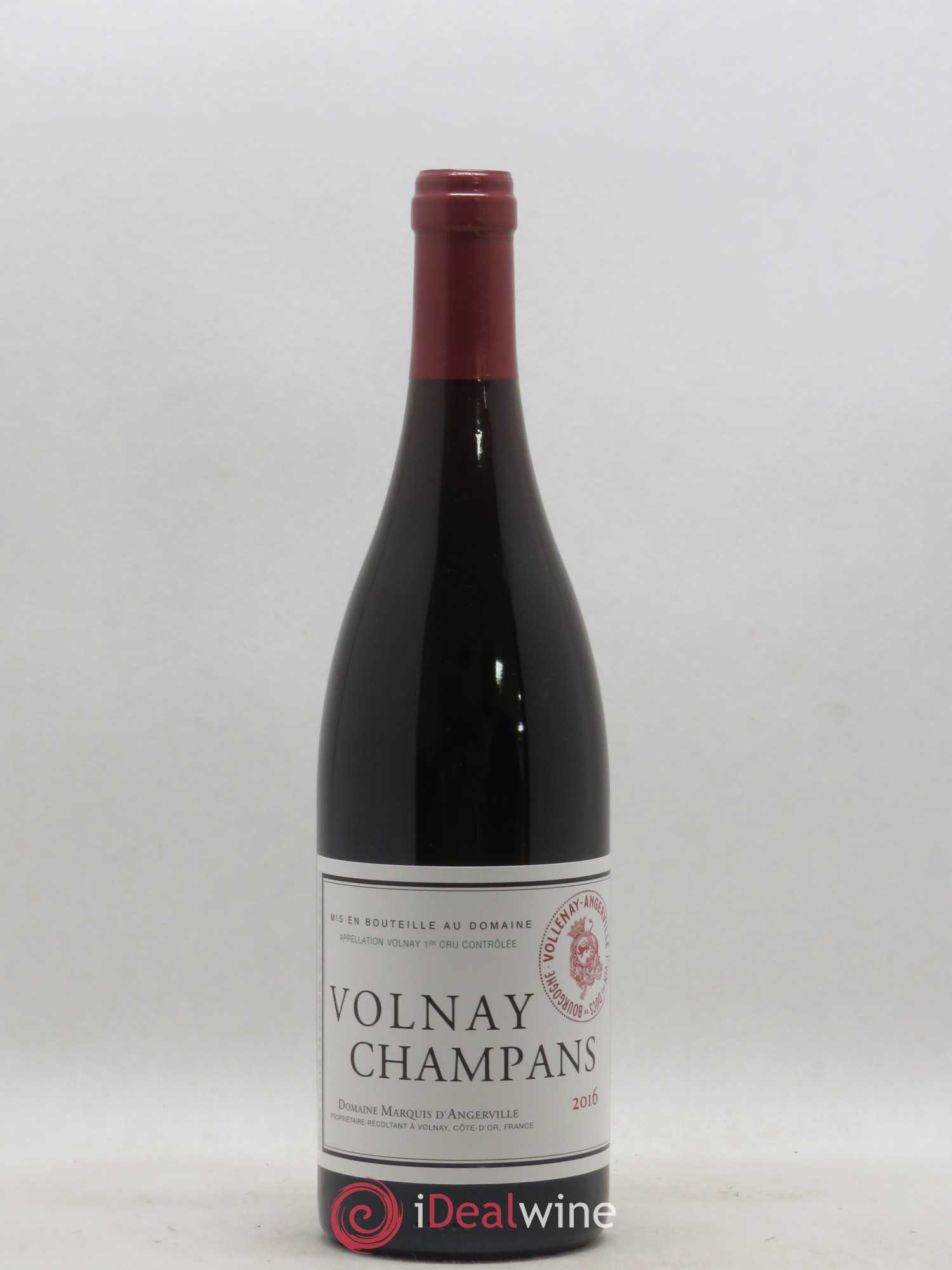 Volnay 1er Cru Champans Marquis d'Angerville (Domaine) 2016 - Lot de 1 bouteille - 0