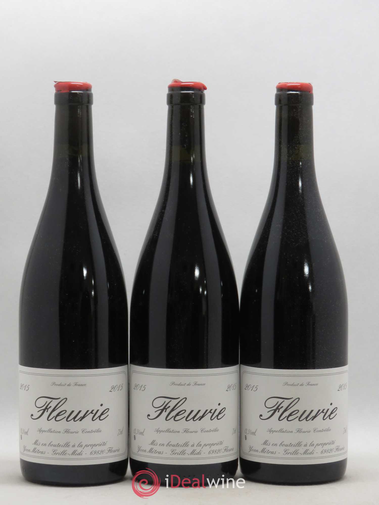 Fleurie Yvon Métras 2015 - Lot de 3 bouteilles - 0