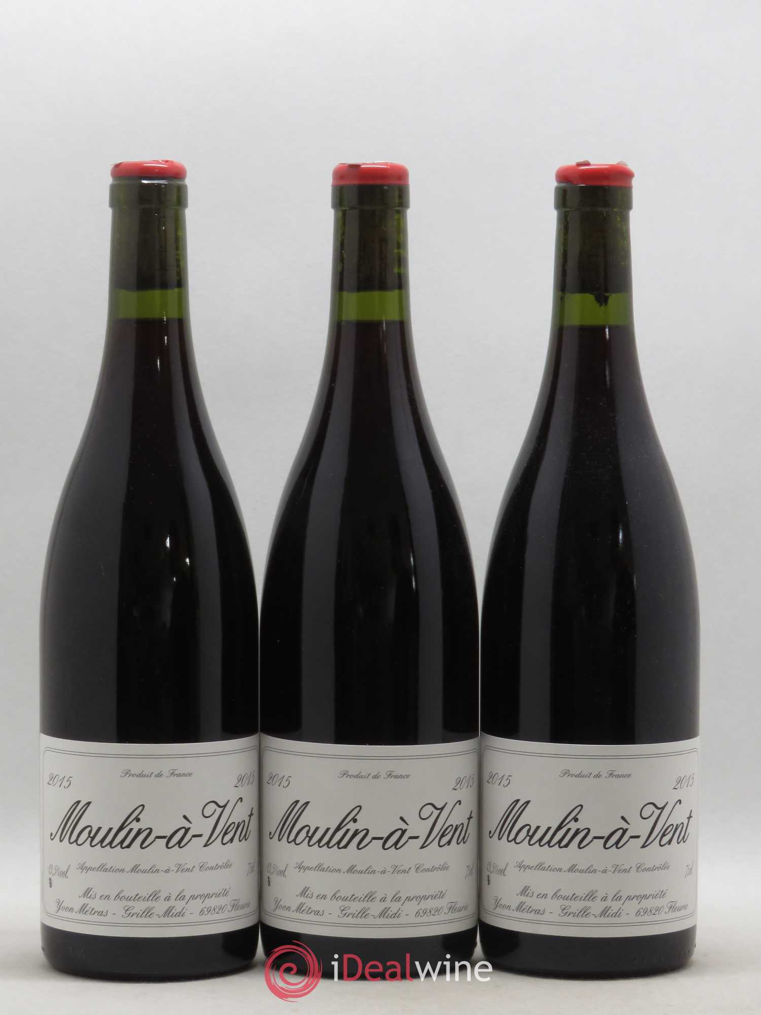 Moulin-à-Vent Yvon Métras 2015 - Lot de 3 bouteilles - 0