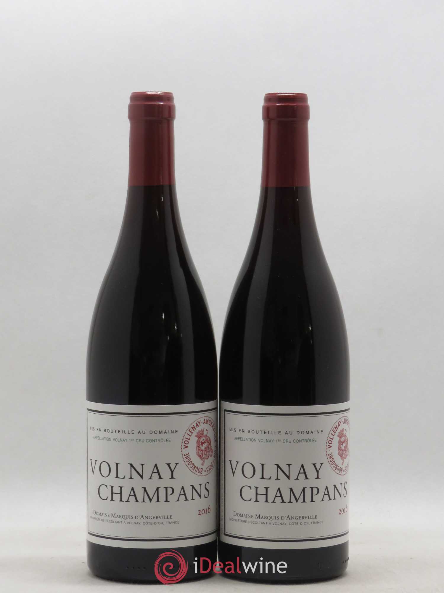 Volnay 1er Cru Champans Marquis d'Angerville (Domaine) 2016 - Lot de 2 bouteilles - 0