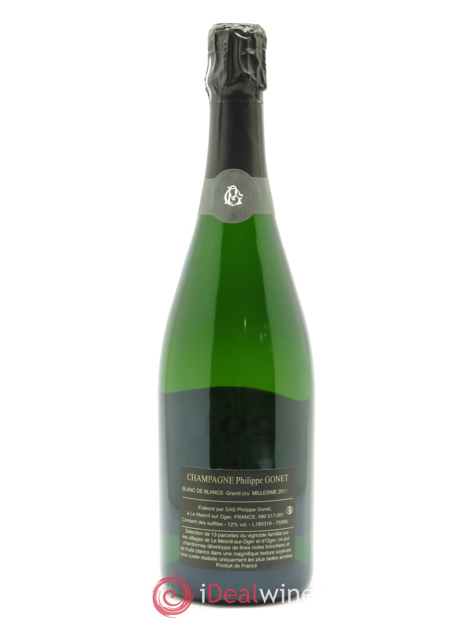 Millésimé Blanc de Blancs Grand Cru Brut Philippe Gonet 2011 - Lot de 1 bouteille - 1