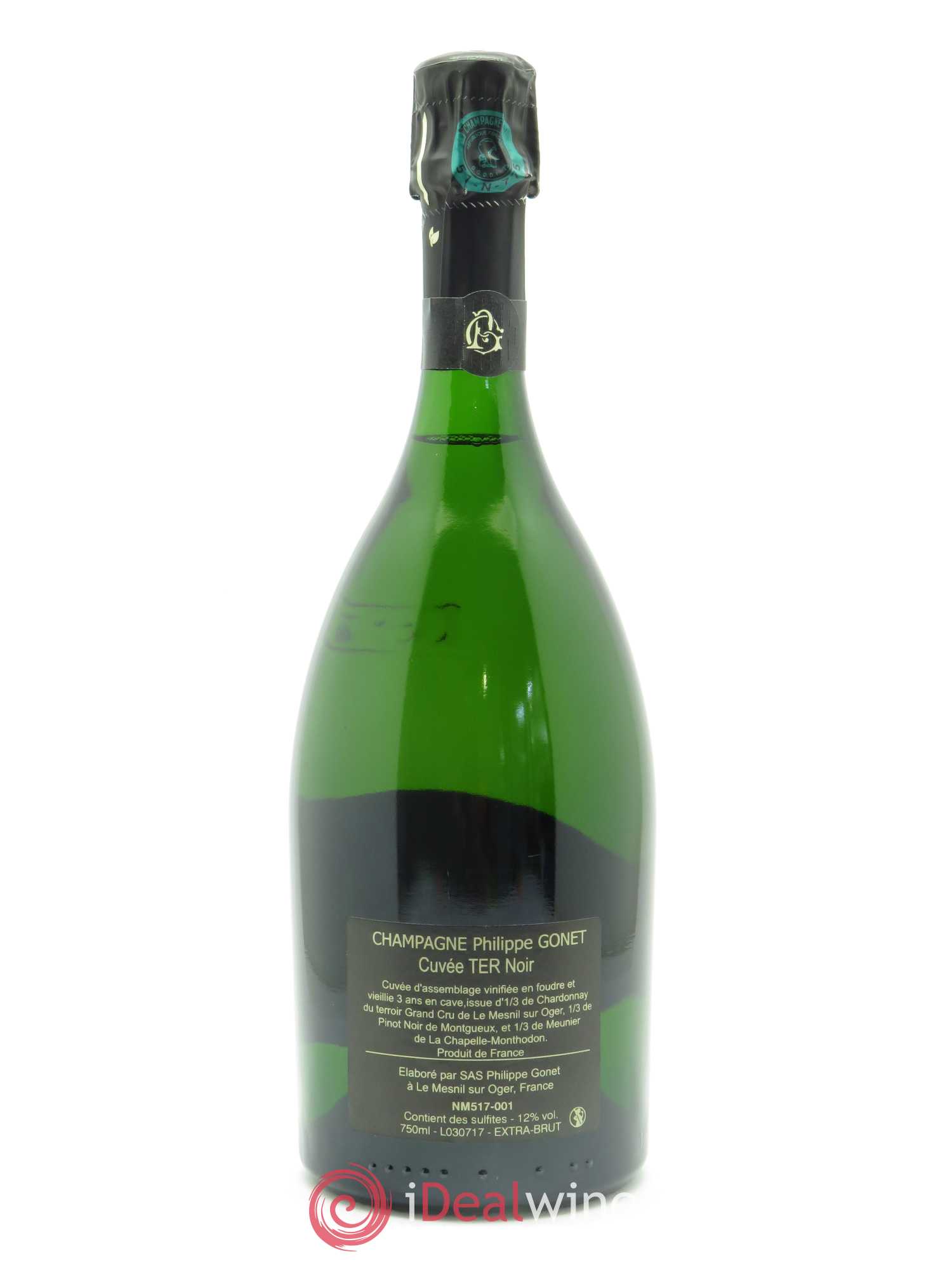 TER noir Extra-Brut Gonet - Lot of 1 bottle - 1