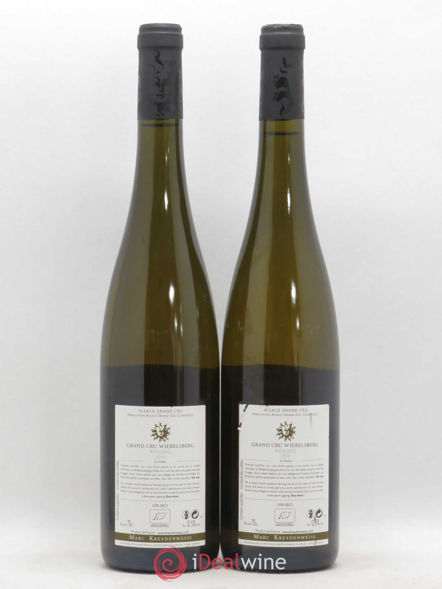 Riesling Wiebelsberg Grand Cru Marc Kreydenweiss 2016 - Lotto di 2 bottiglie - 1