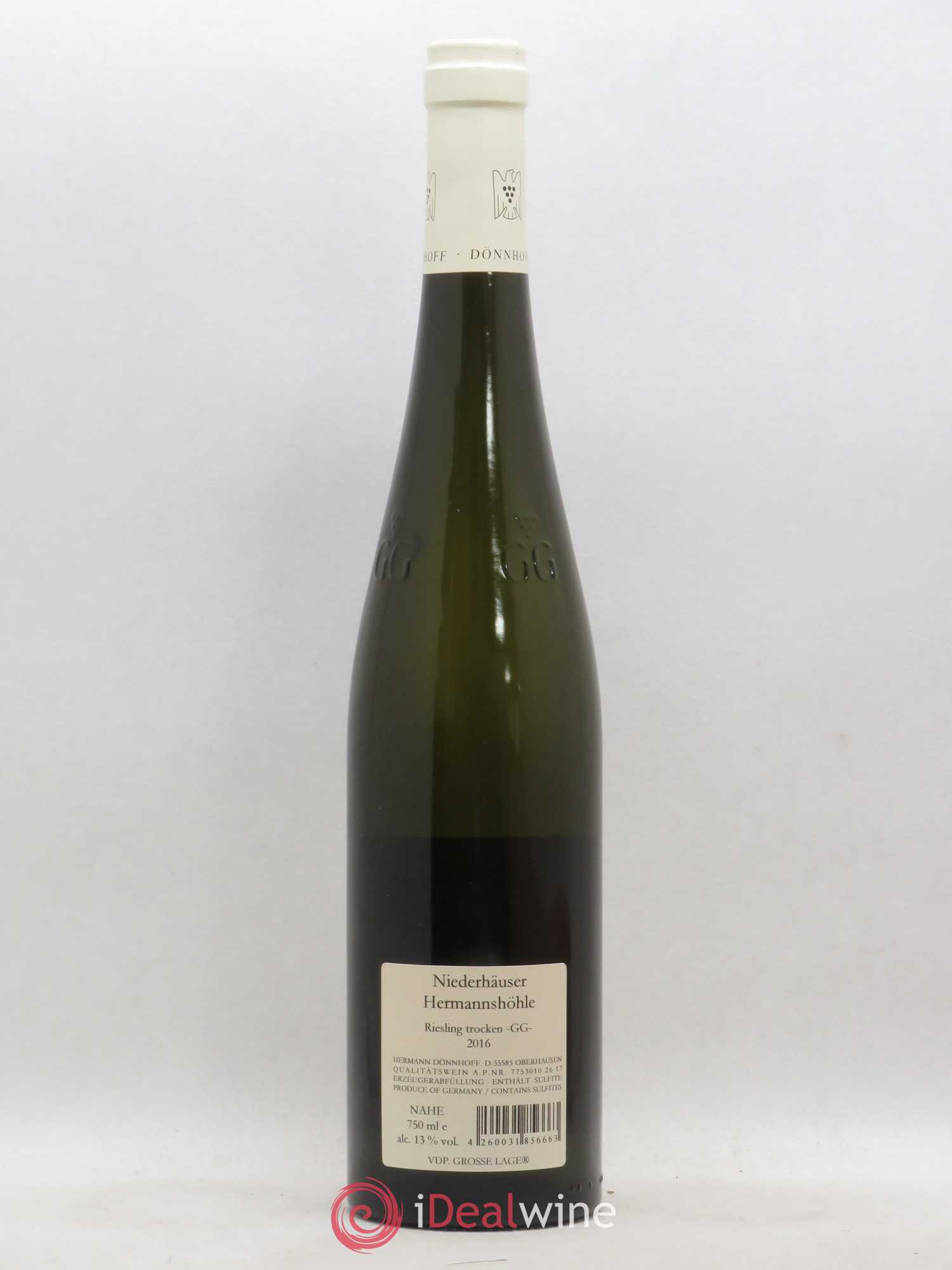 Riesling GG Niederhauser Hermannshohle Trocken Donnhoff 2016 - Posten von 1 Flasche - 1