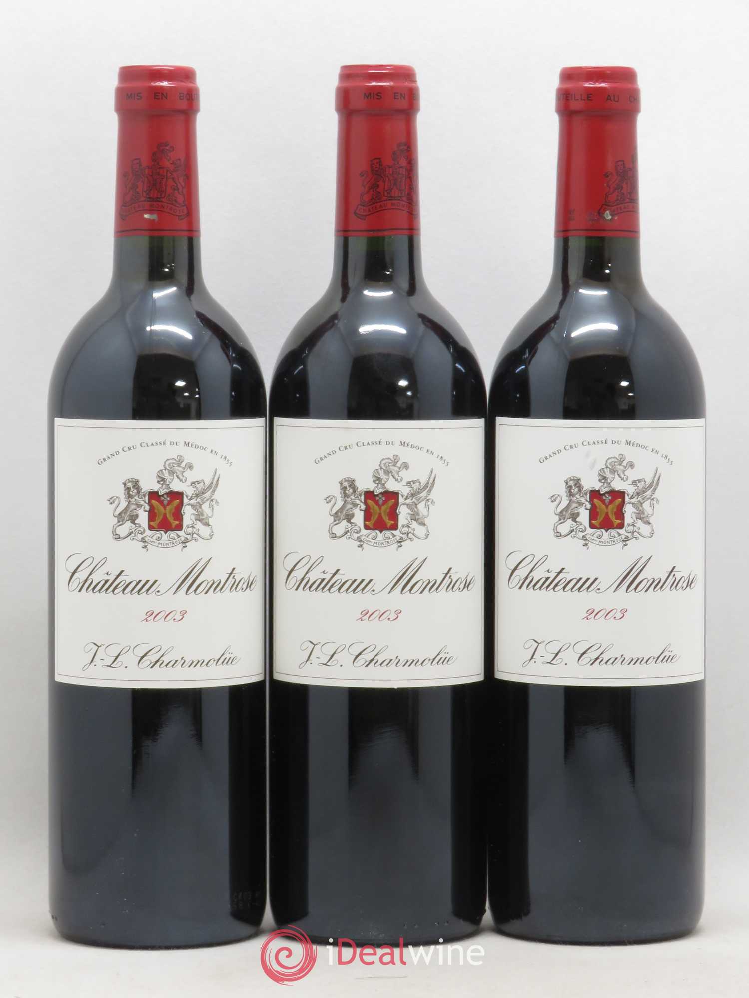 Château Montrose 2ème Grand Cru Classé 2003 - Lot de 3 bouteilles - 0