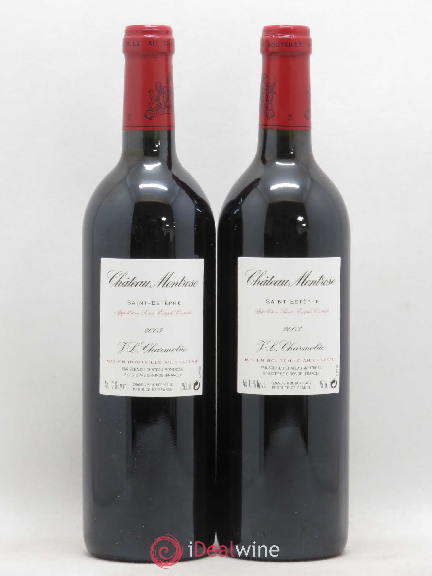 Château Montrose 2ème Grand Cru Classé 2003 - Lot de 2 bouteilles - 1