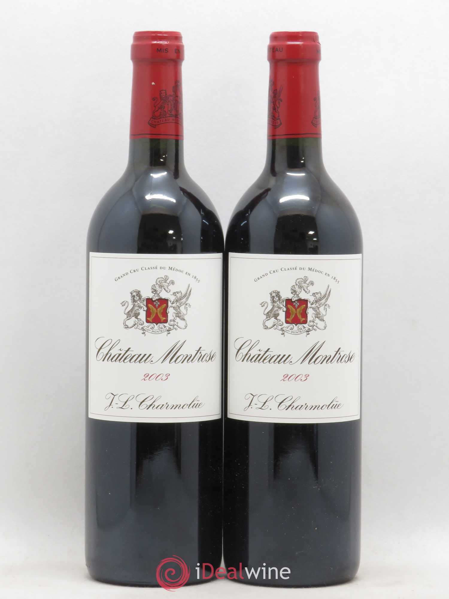 Château Montrose 2ème Grand Cru Classé 2003 - Lot de 2 bouteilles - 0