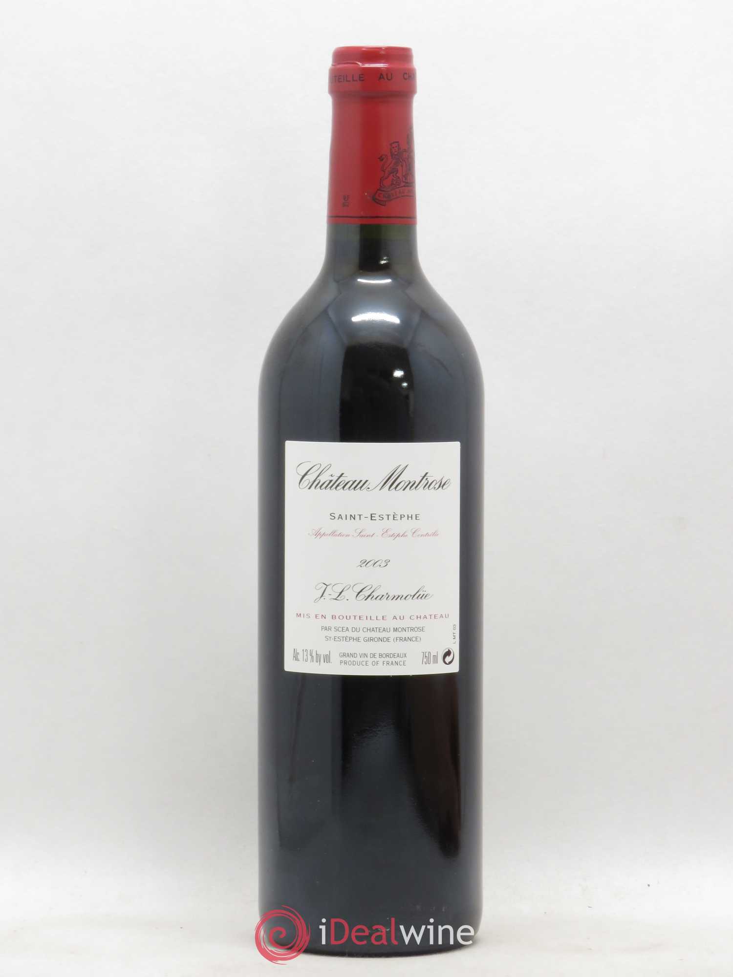 Château Montrose 2ème Grand Cru Classé 2003 - Lot de 1 bouteille - 1
